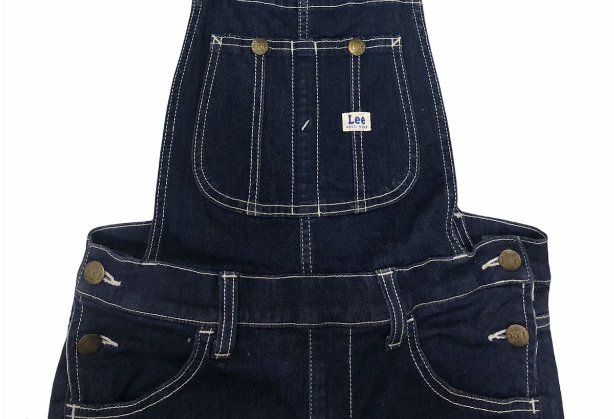 Lee × Vintage Vtg LEE Union Made Sanforized Cotton Workers Overalls Size US 28 / EU 44 - 4 Thumbnail