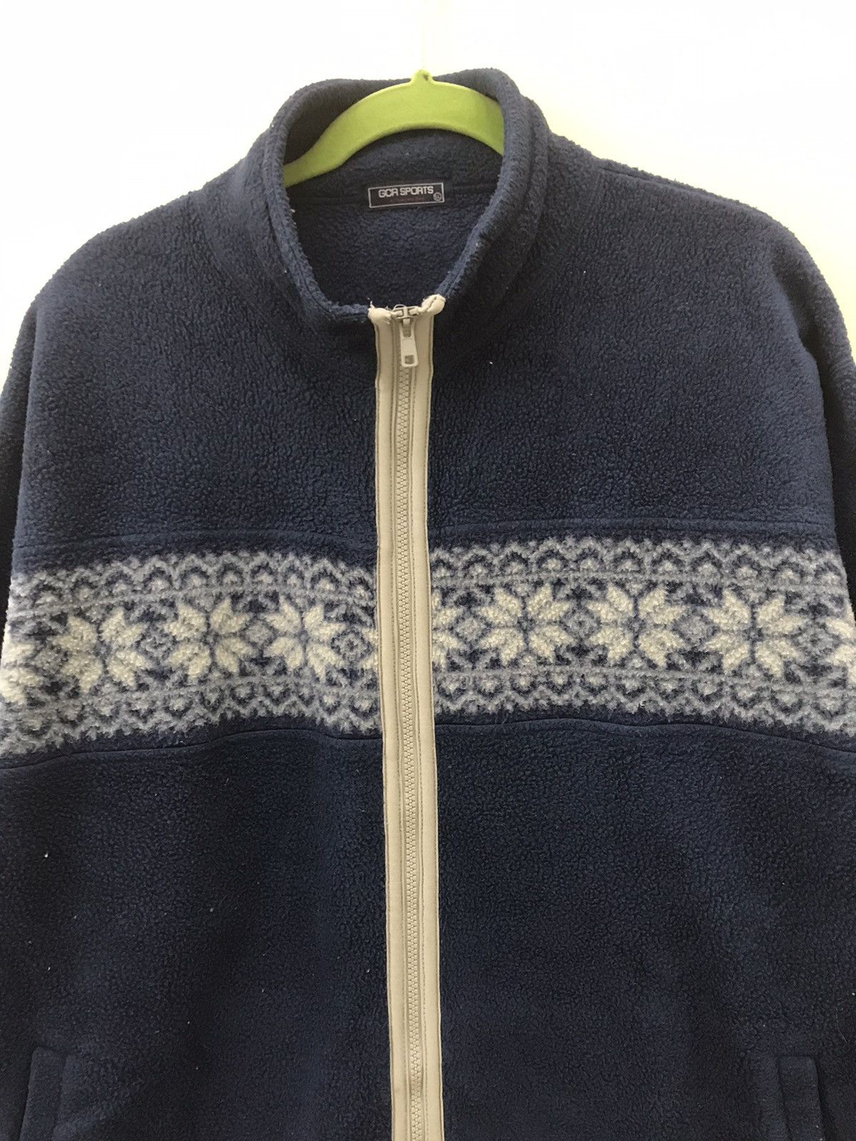 Japanese Brand GCR Sport Acrylic Wool Zipper Sweater Size US L / EU 52-54 / 3 - 4 Thumbnail