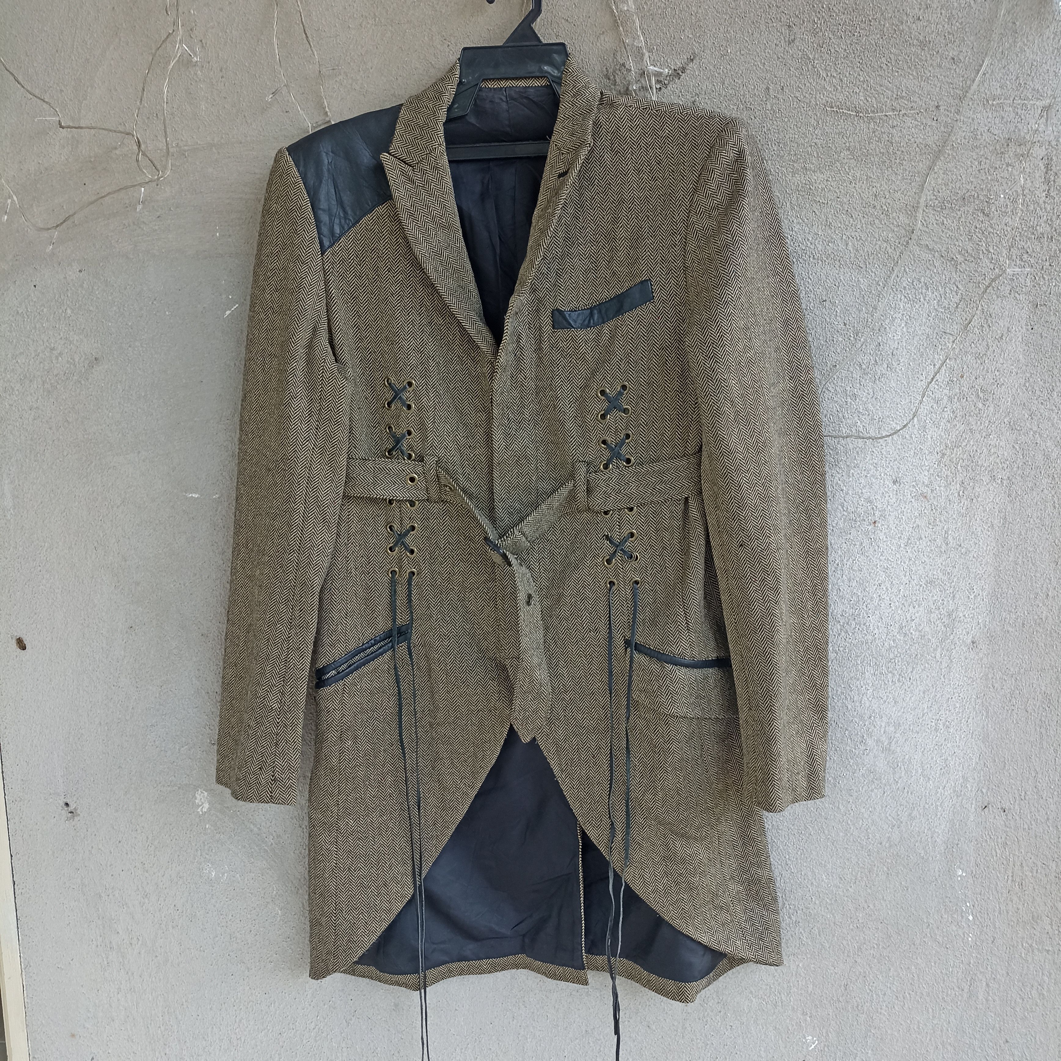 Designer × Japanese Brand Wuu Cashmere Wool Bondage Seditionaries Long Coat Size US S / EU 44-46 / 1 - 1 Thumbnail