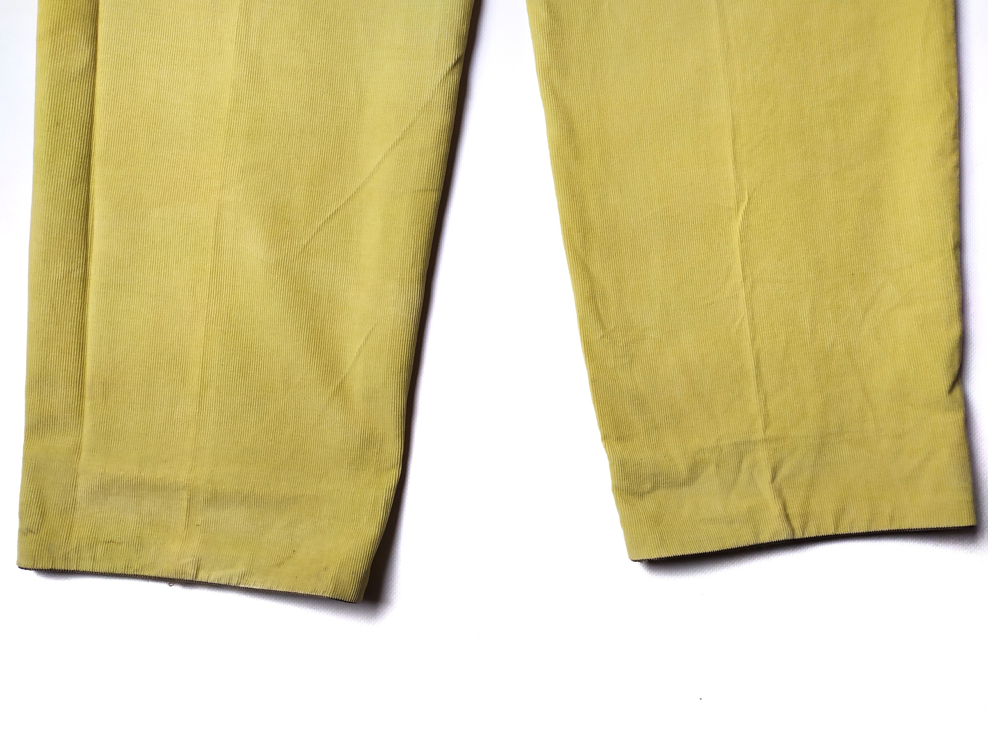 Ermenegildo Zegna Vintage Zegna Corduroy Italy Yellow Pants Size US 32 / EU 48 - 2 Thumbnail