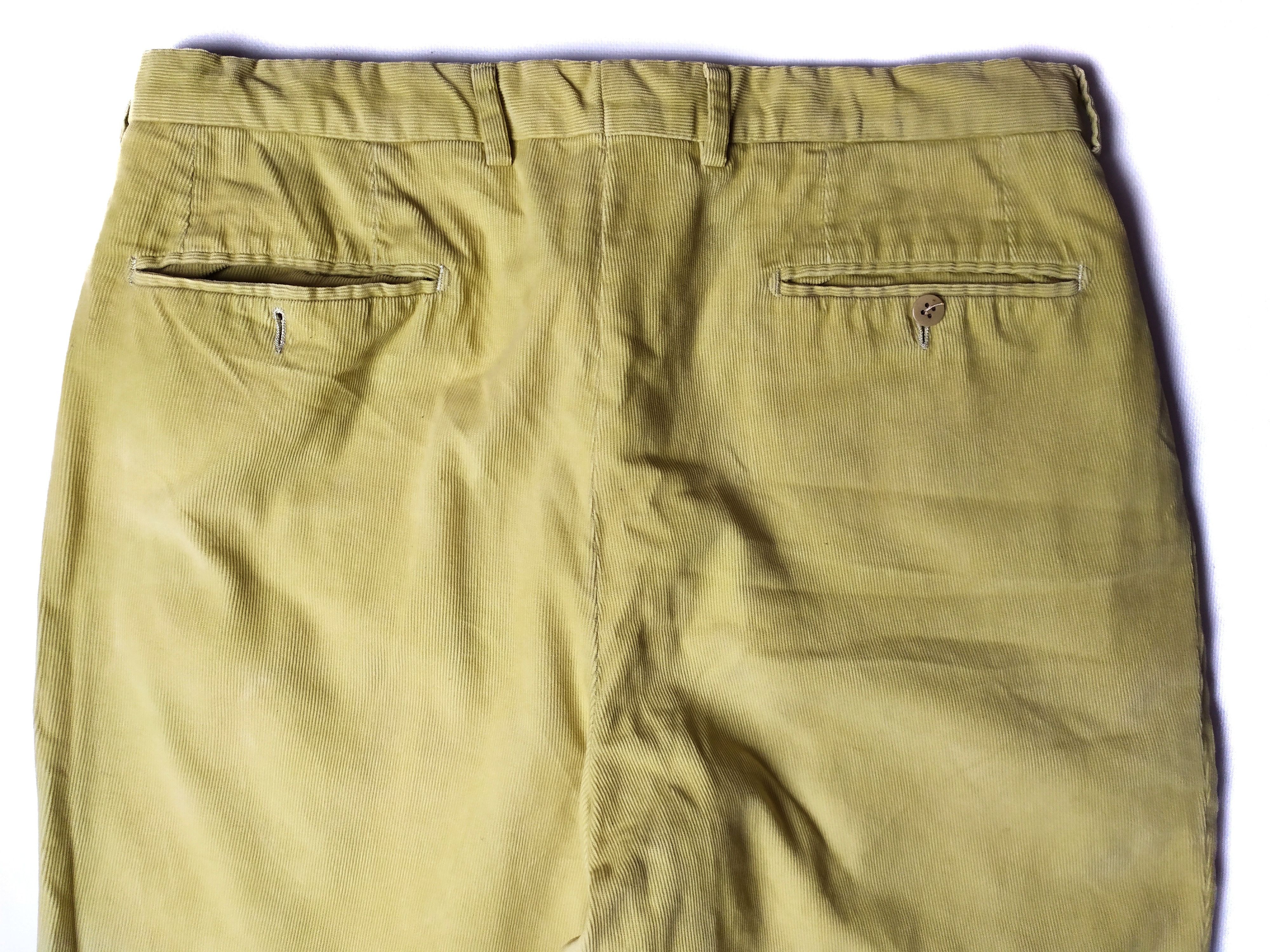 Ermenegildo Zegna Vintage Zegna Corduroy Italy Yellow Pants Size US 32 / EU 48 - 6 Thumbnail