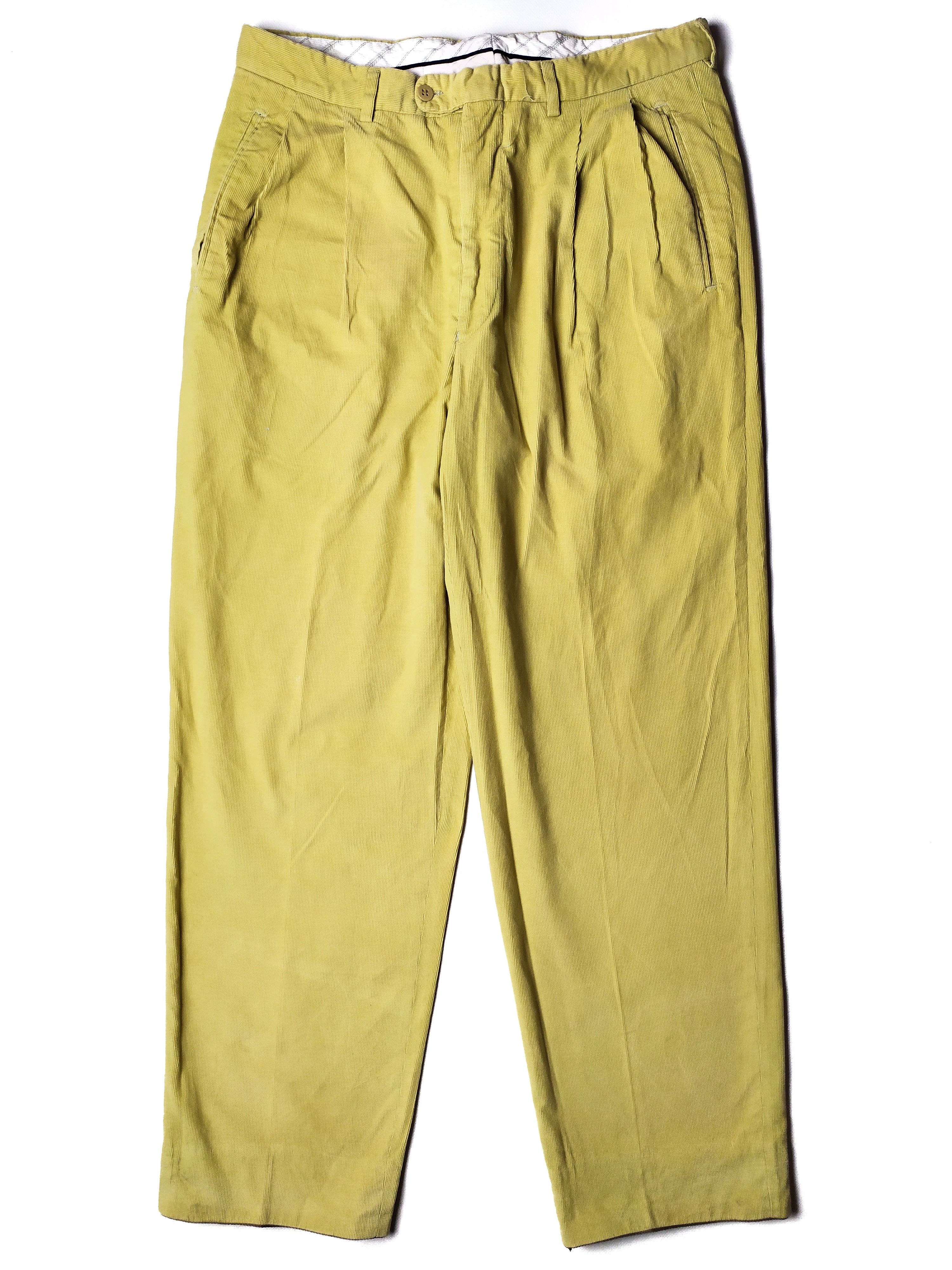 Ermenegildo Zegna Vintage Zegna Corduroy Italy Yellow Pants Size US 32 / EU 48 - 1 Thumbnail