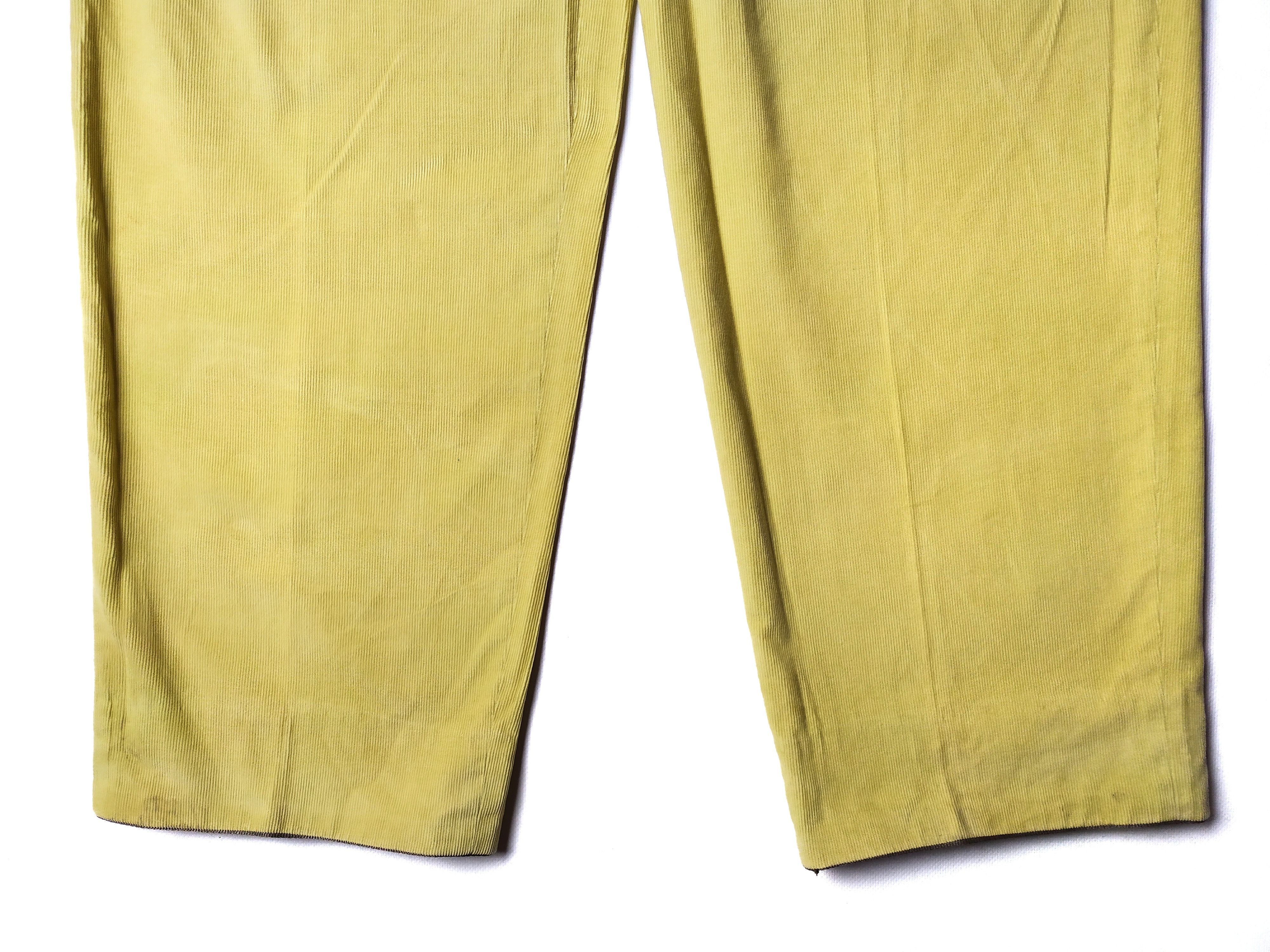Ermenegildo Zegna Vintage Zegna Corduroy Italy Yellow Pants Size US 32 / EU 48 - 4 Thumbnail