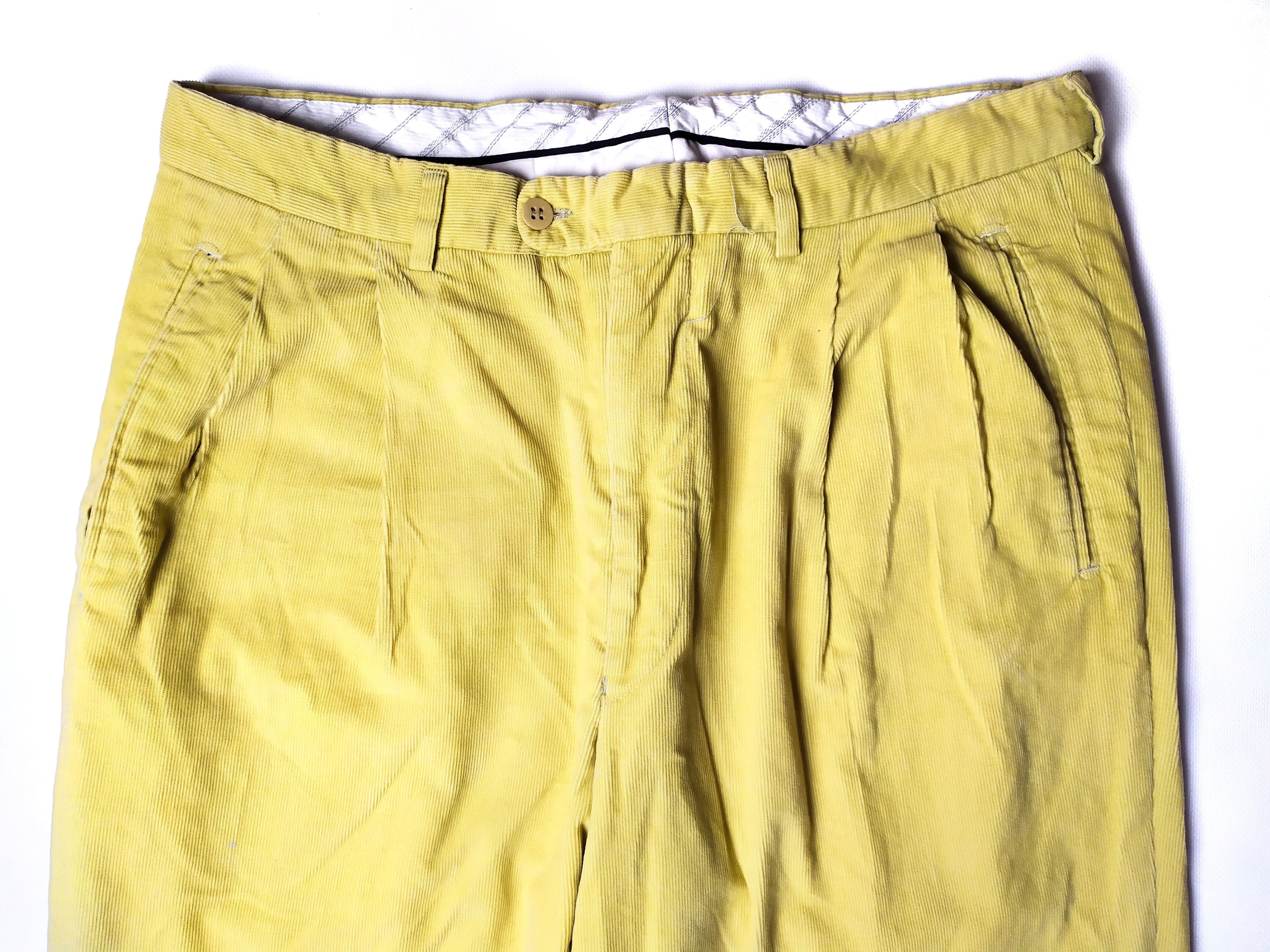 Ermenegildo Zegna Vintage Zegna Corduroy Italy Yellow Pants Size US 32 / EU 48 - 3 Thumbnail