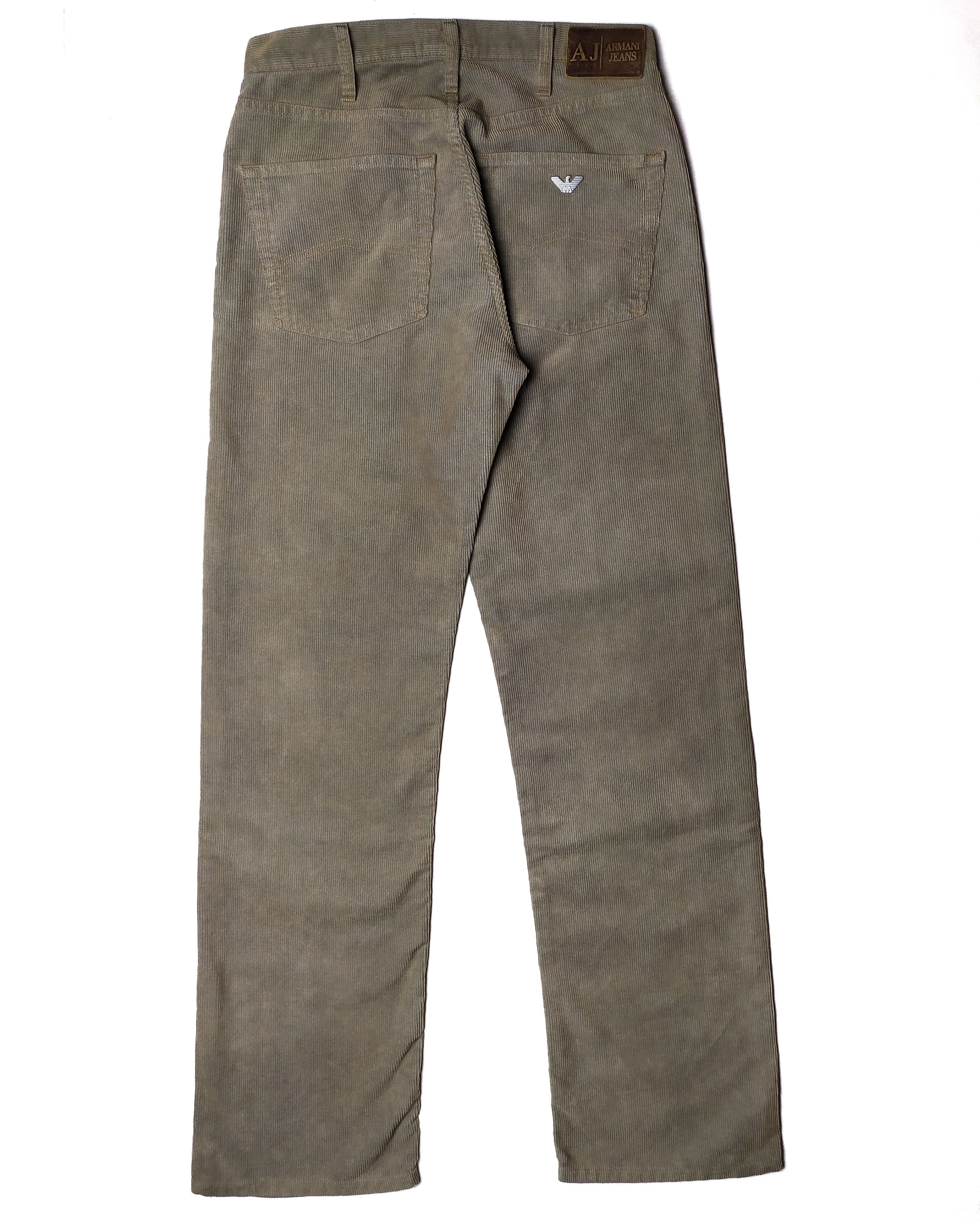 Armani Armani Jeans Corduroy Casual Beige Italy Pants Size US 29 - 9 Thumbnail