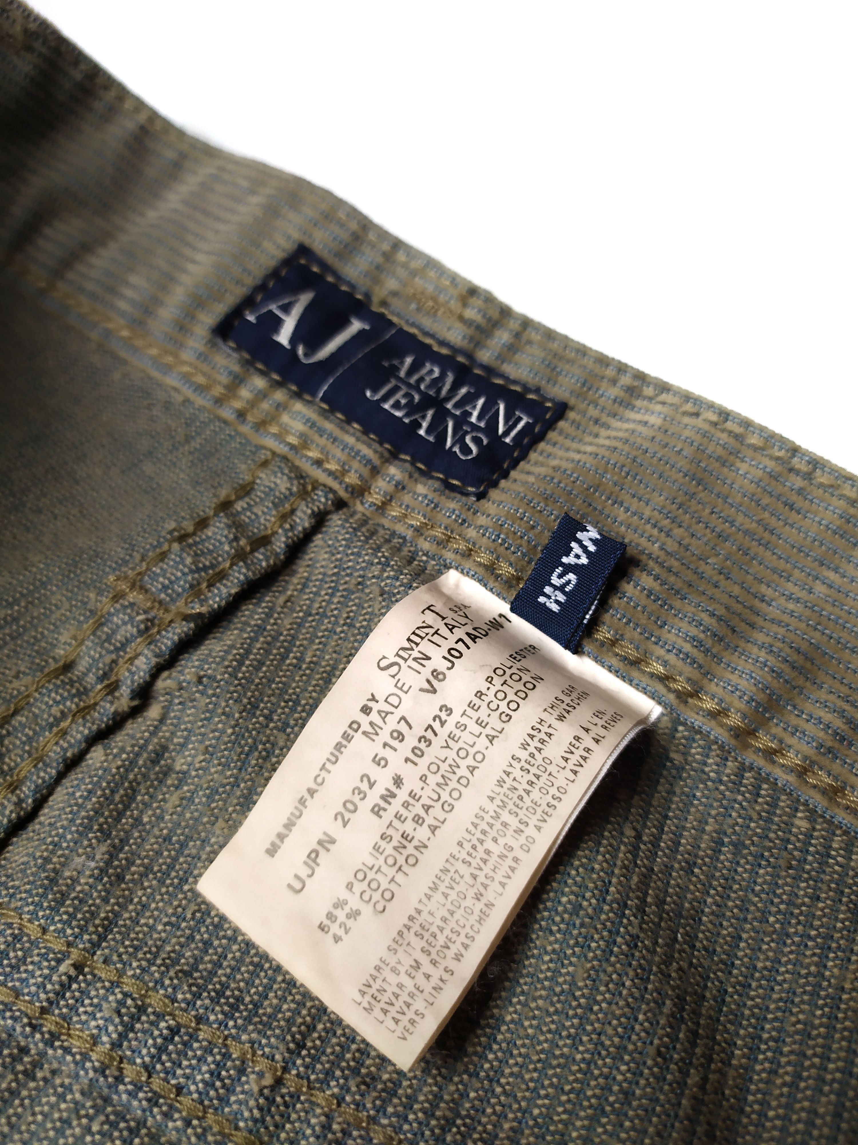 Armani Armani Jeans Corduroy Casual Beige Italy Pants Size US 29 - 7 Thumbnail
