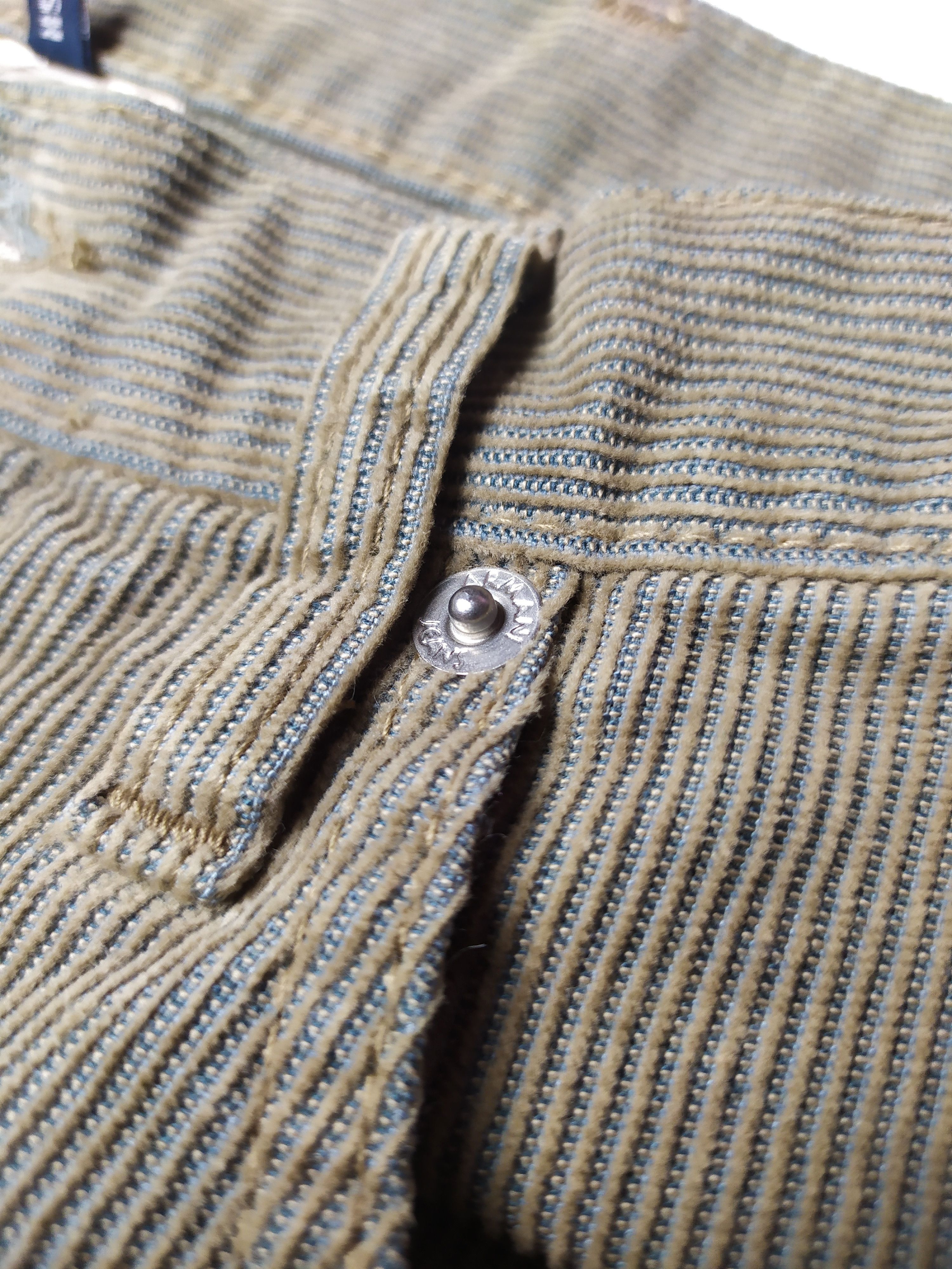 Armani Armani Jeans Corduroy Casual Beige Italy Pants Size US 29 - 2 Thumbnail