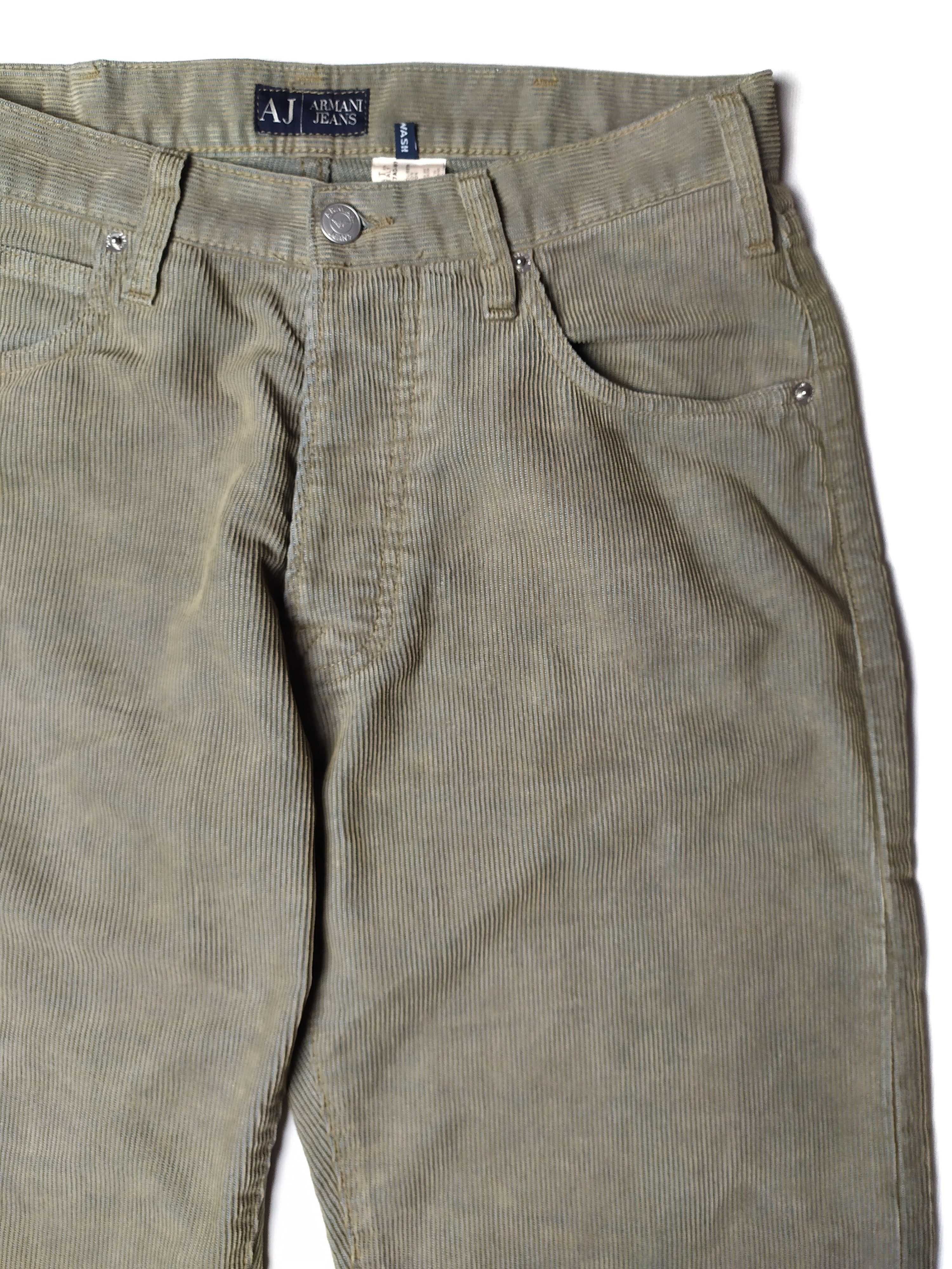 Armani Armani Jeans Corduroy Casual Beige Italy Pants Size US 29 - 6 Thumbnail