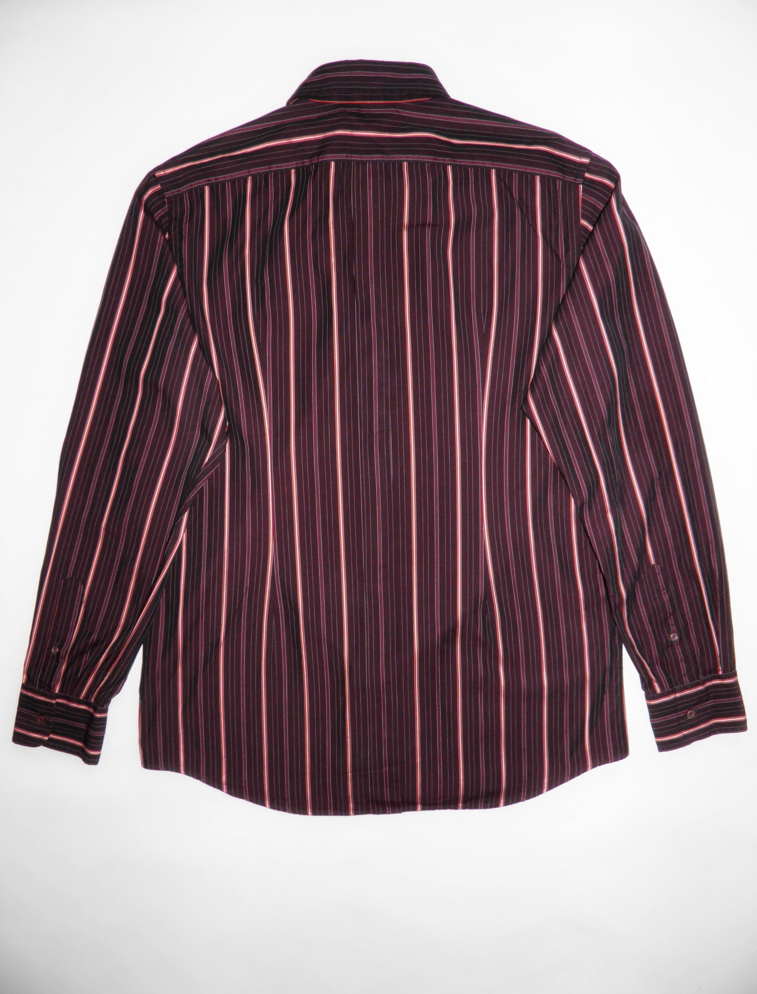 Dolce & Gabbana Dolce & Gabbana Striped Classic Fit Red Longsleeve Shirt Size US L / EU 52-54 / 3 - 7 Thumbnail