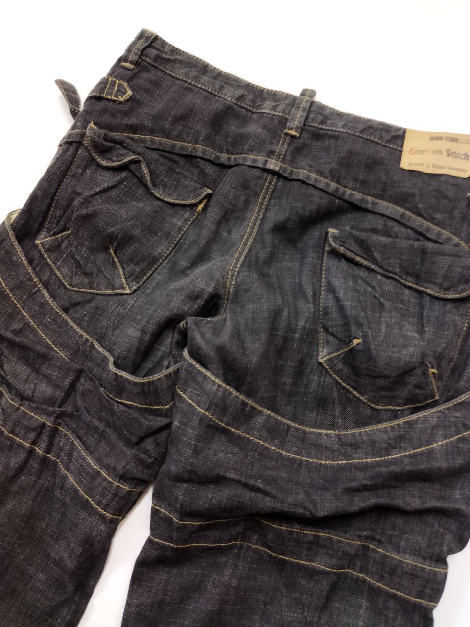 Japanese Brand Japanese Brand ORAFFITO STITCH Style Jeans Size US 32 / EU 48 - 6 Thumbnail