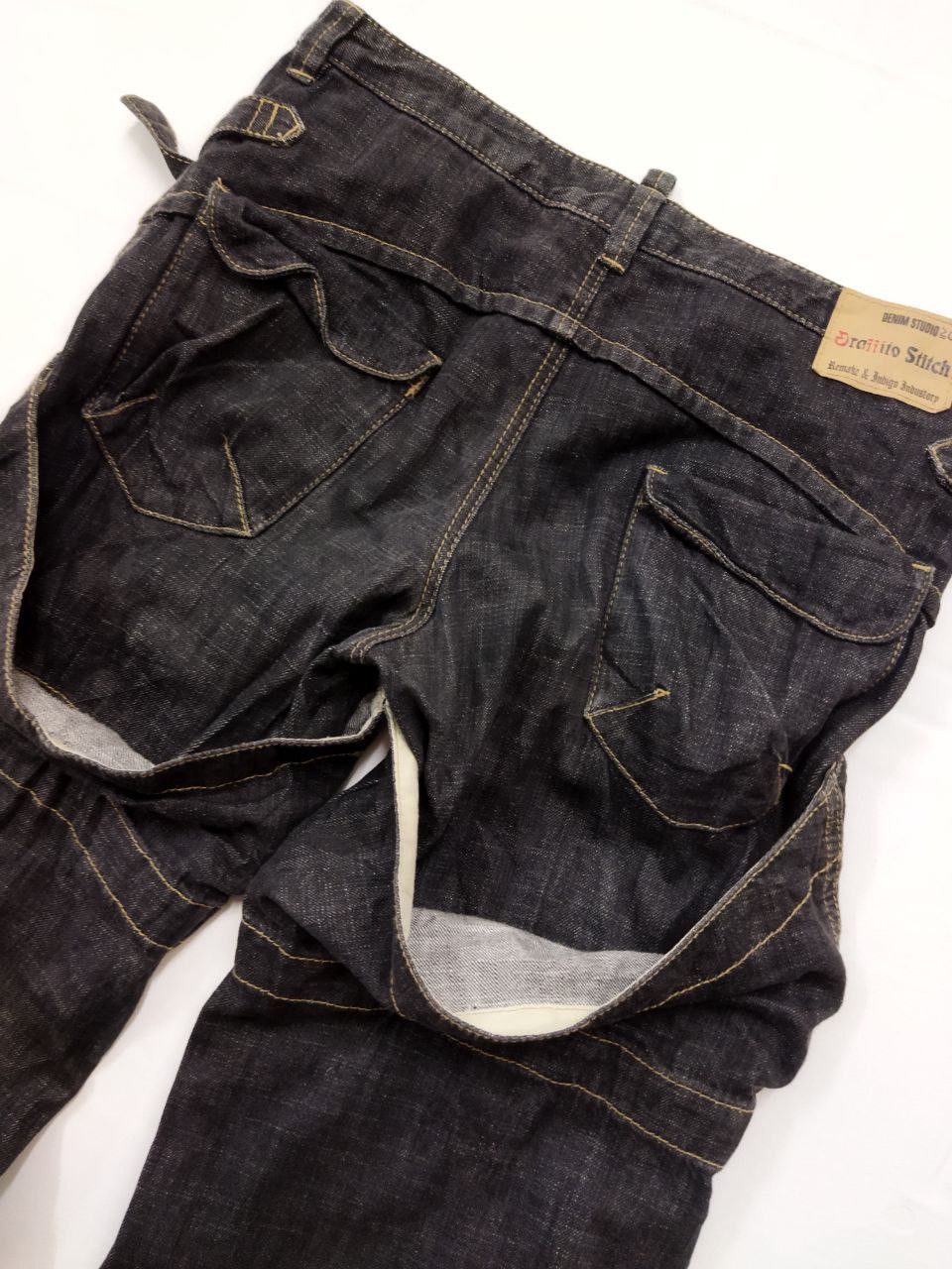 Japanese Brand Japanese Brand ORAFFITO STITCH Style Jeans Size US 32 / EU 48 - 5 Thumbnail