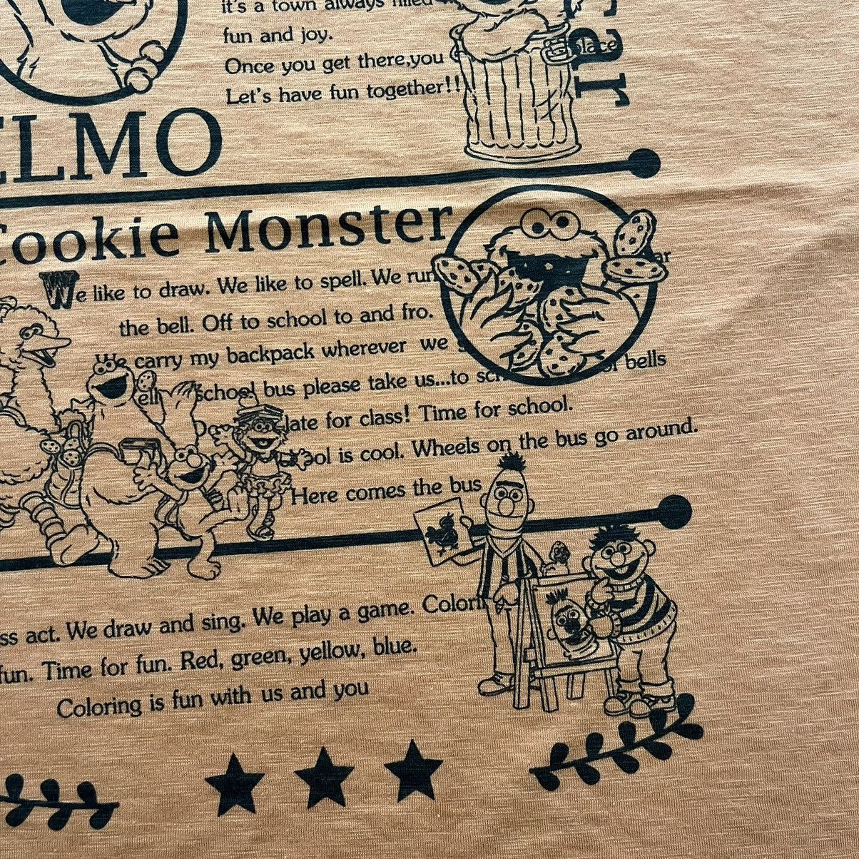 Cartoon Network × Vintage Vintage 90s Sesame Street Full Character Oversized Tshirt P Size US M / EU 48-50 / 2 - 5 Thumbnail