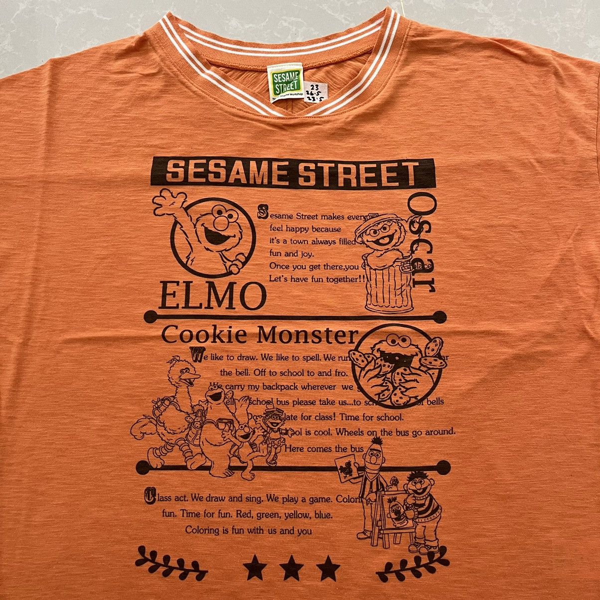 Cartoon Network × Vintage Vintage 90s Sesame Street Full Character Oversized Tshirt P Size US M / EU 48-50 / 2 - 2 Thumbnail