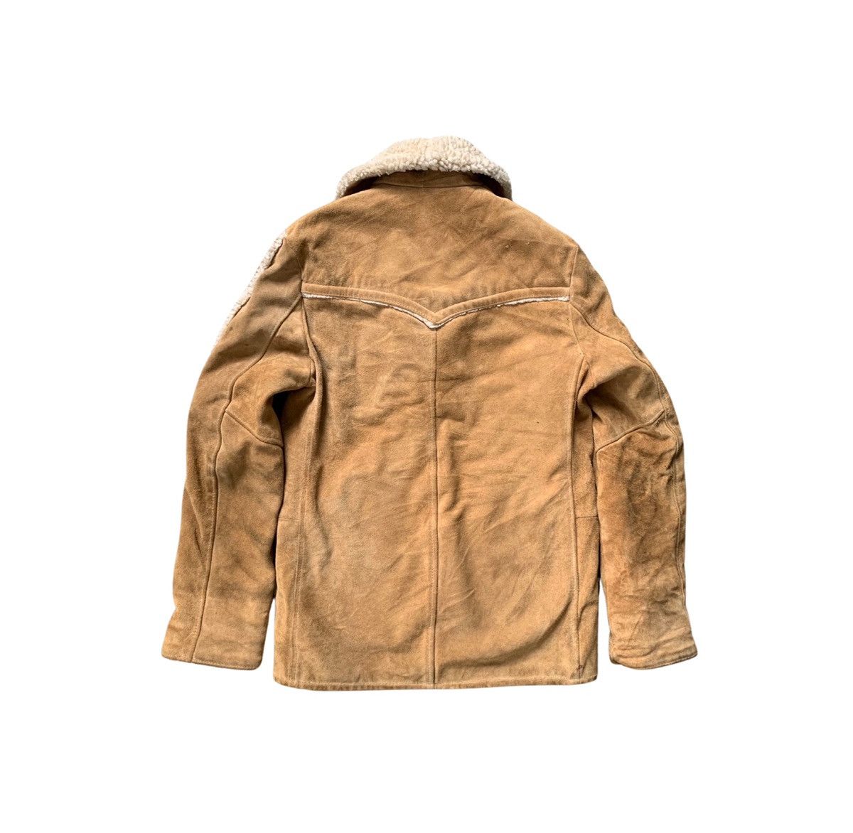 Other Rare Buttons Suede Leather Jacket B-3 Style Size US M / EU 48-50 / 2 - 5 Thumbnail