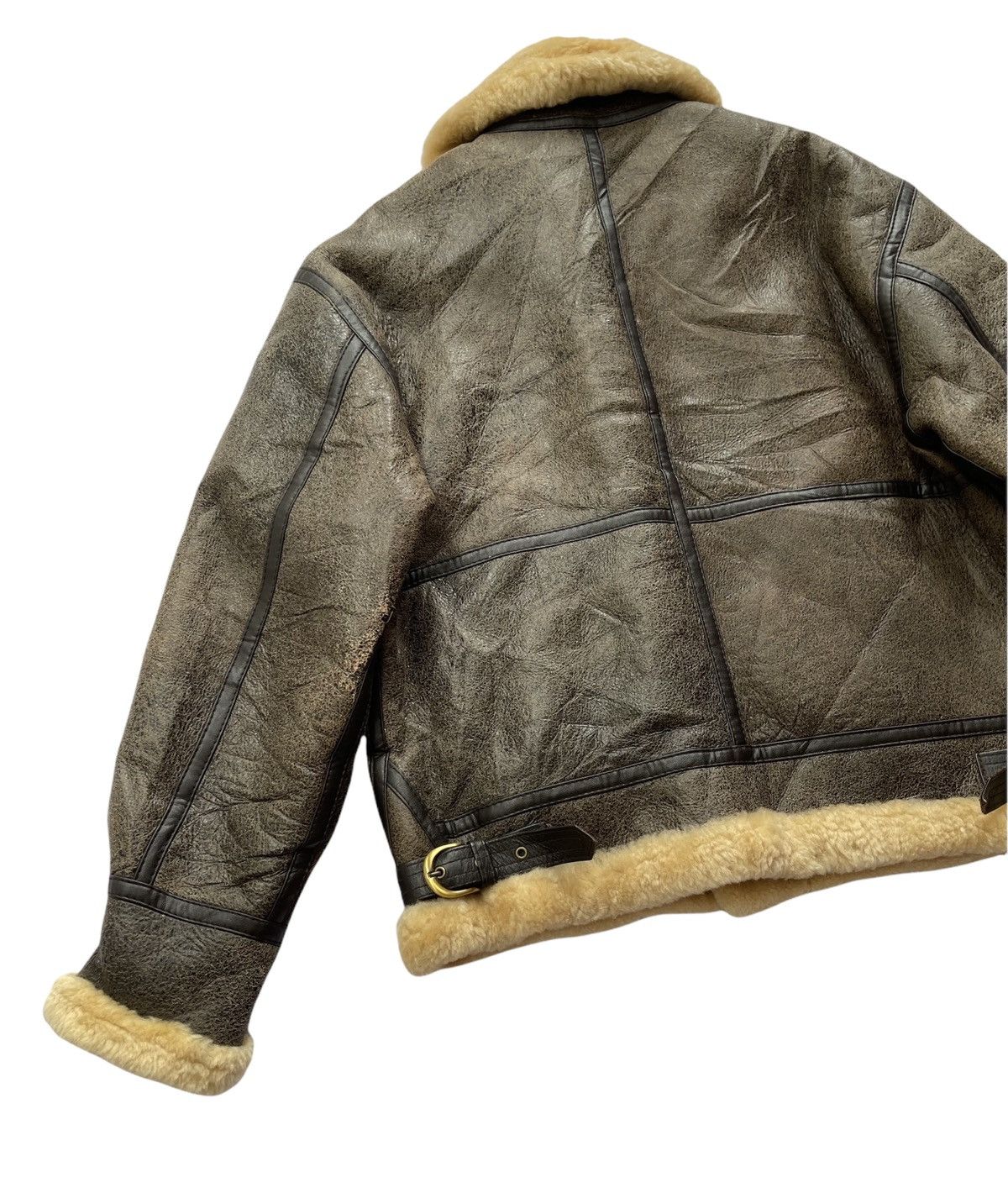 Vintage 1986 Giorgio Sappini Sheepskin B3 Winter Jacket Size US L / EU 52-54 / 3 - 10 Thumbnail