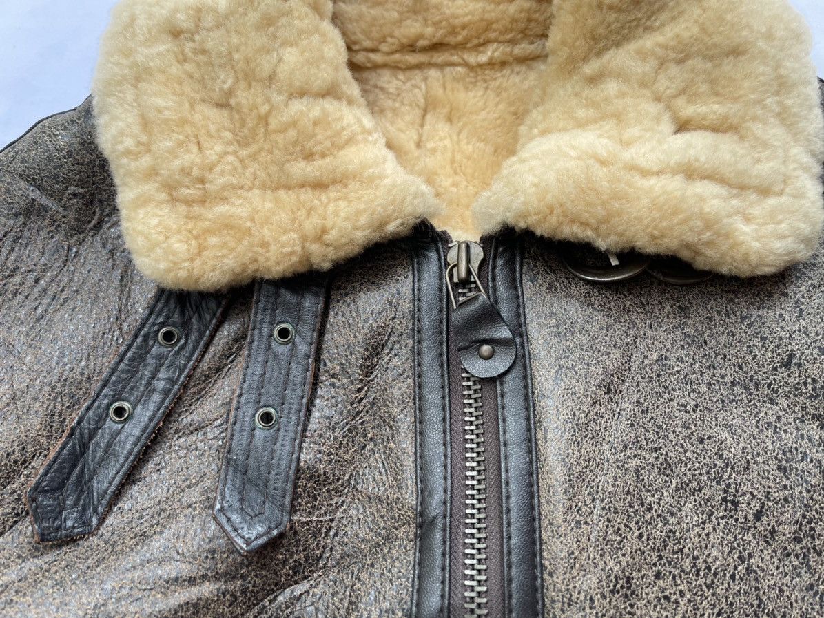 Vintage 1986 Giorgio Sappini Sheepskin B3 Winter Jacket Size US L / EU 52-54 / 3 - 19 Thumbnail