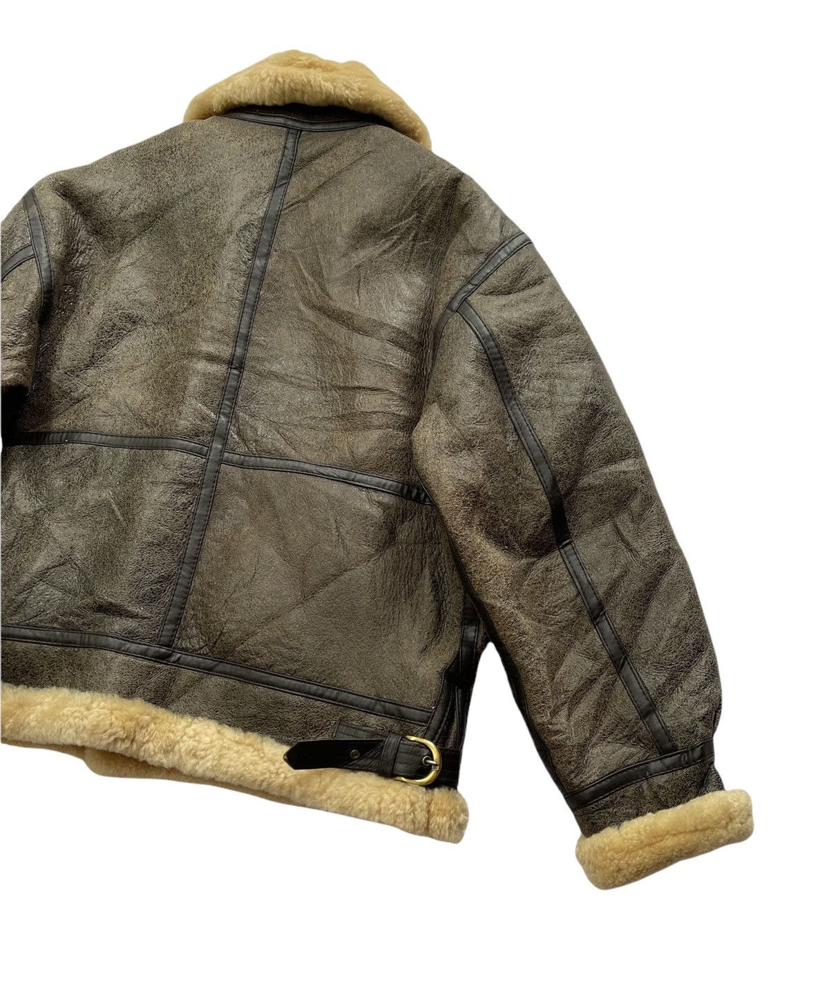 Vintage 1986 Giorgio Sappini Sheepskin B3 Winter Jacket Size US L / EU 52-54 / 3 - 11 Thumbnail