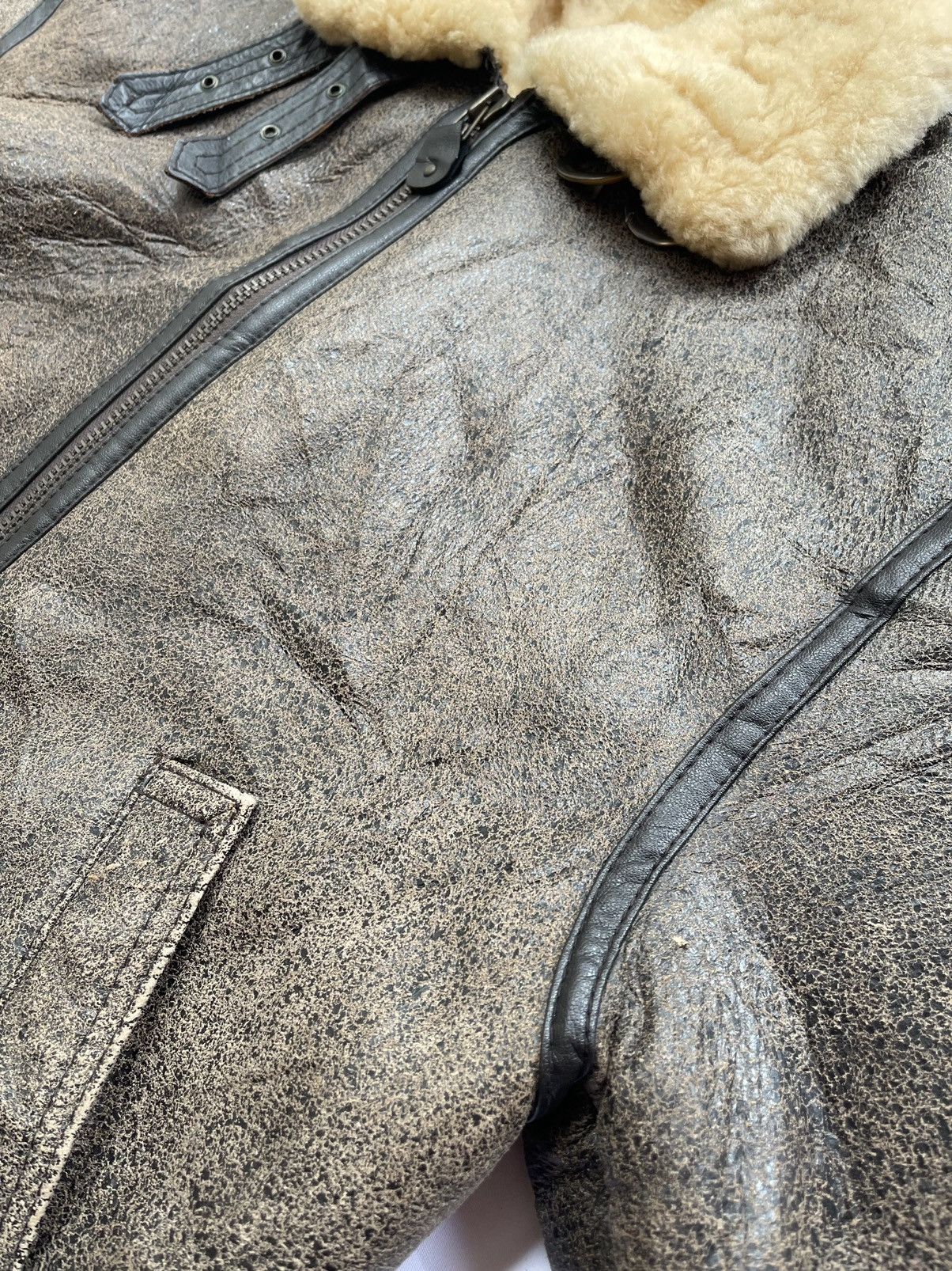 Vintage 1986 Giorgio Sappini Sheepskin B3 Winter Jacket Size US L / EU 52-54 / 3 - 18 Thumbnail