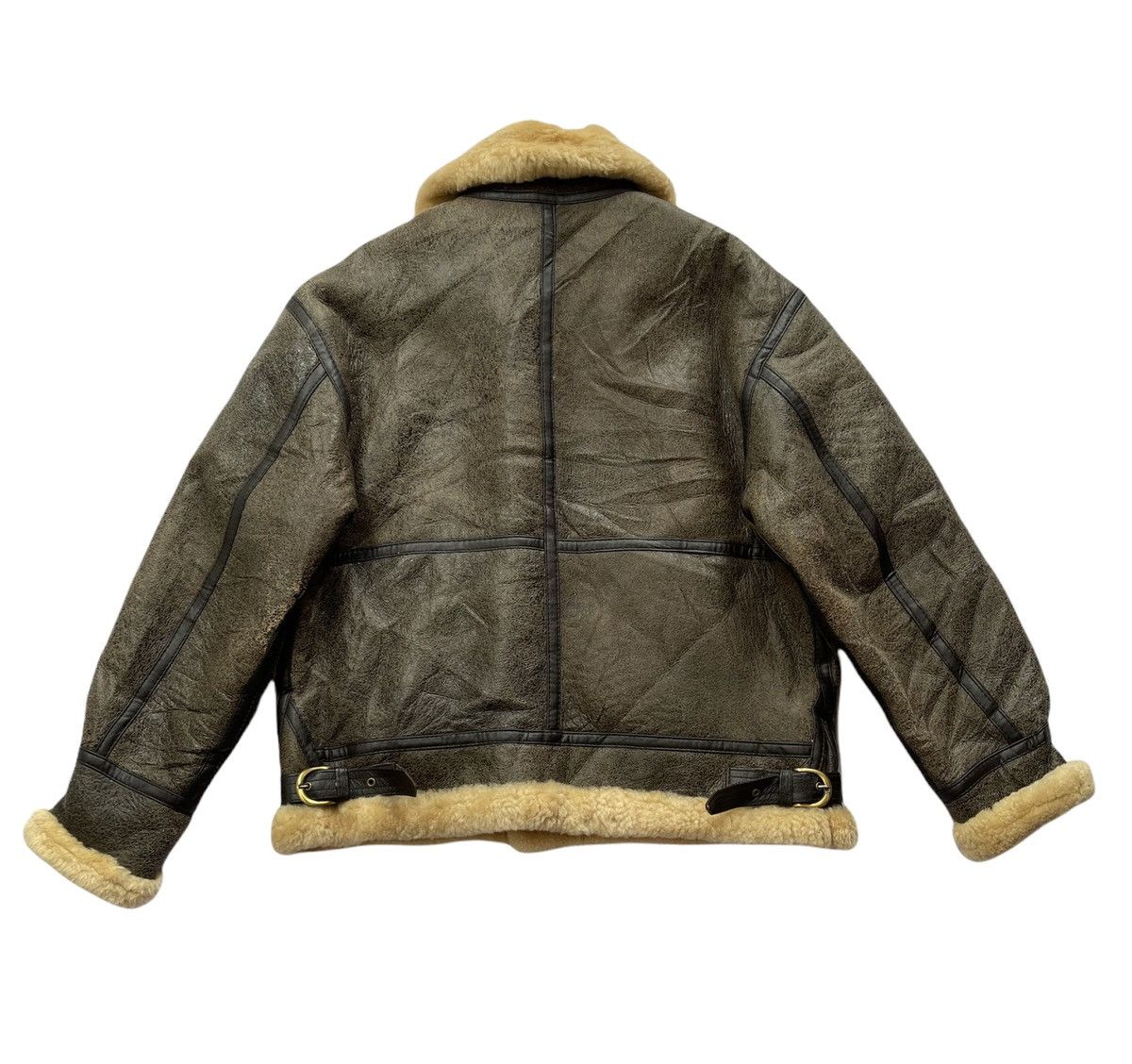 Vintage 1986 Giorgio Sappini Sheepskin B3 Winter Jacket Size US L / EU 52-54 / 3 - 9 Thumbnail