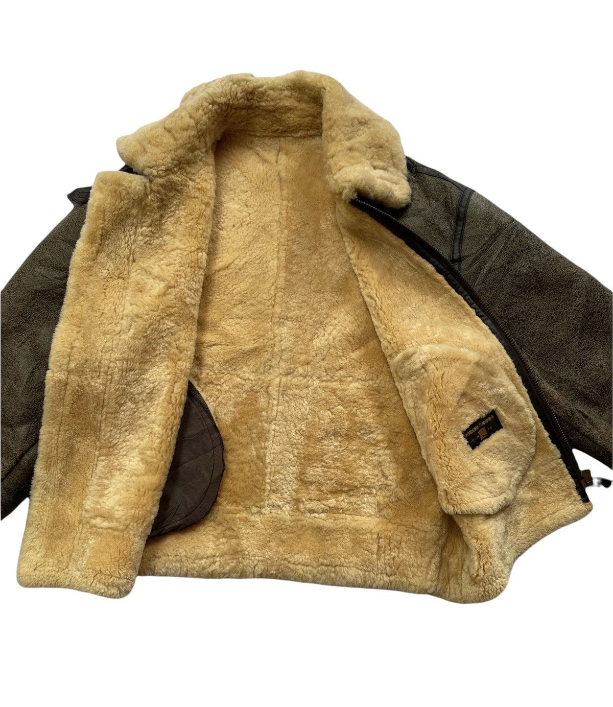 Vintage 1986 Giorgio Sappini Sheepskin B3 Winter Jacket Size US L / EU 52-54 / 3 - 5 Thumbnail