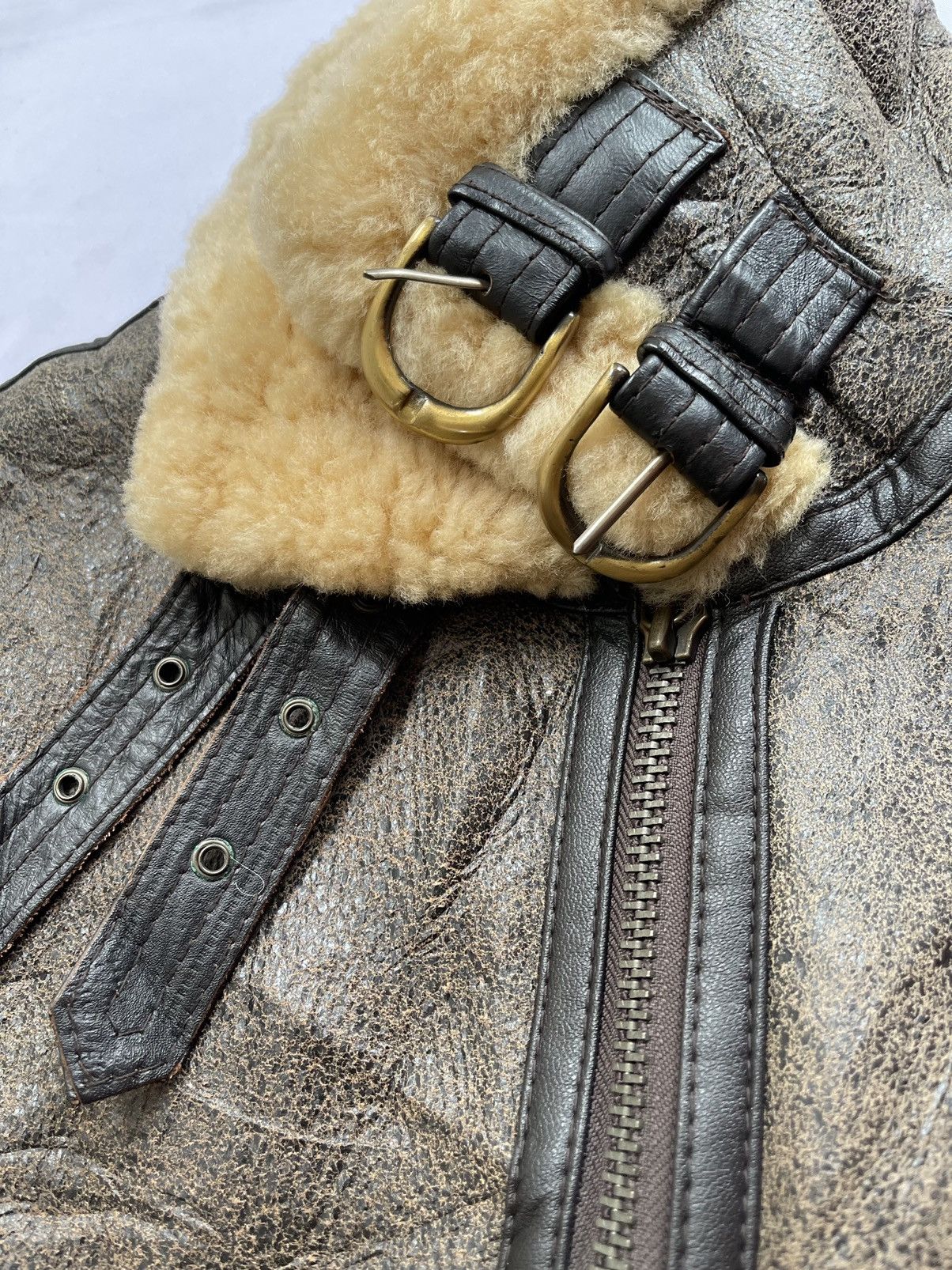 Vintage 1986 Giorgio Sappini Sheepskin B3 Winter Jacket Size US L / EU 52-54 / 3 - 14 Thumbnail