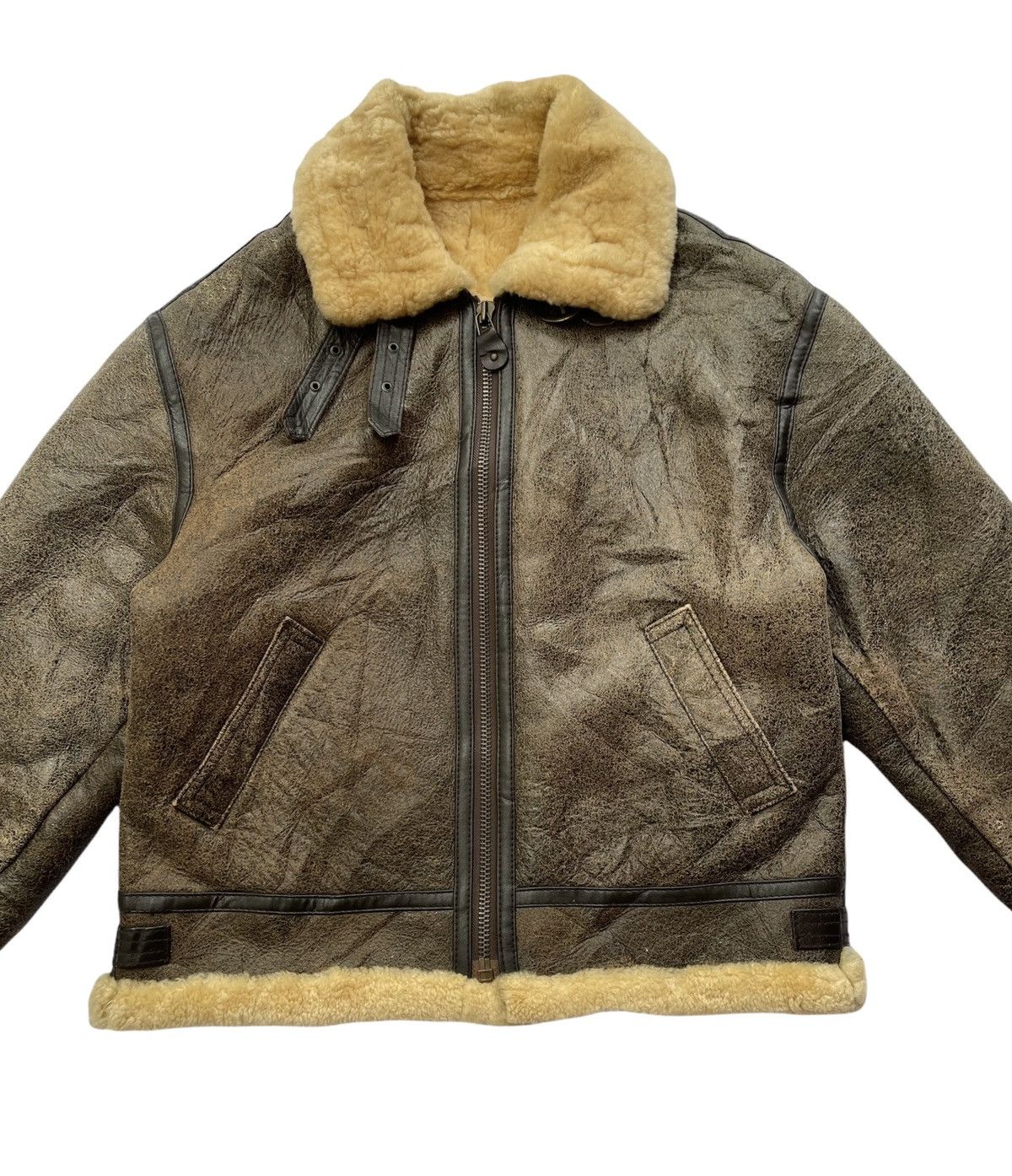 Vintage 1986 Giorgio Sappini Sheepskin B3 Winter Jacket Size US L / EU 52-54 / 3 - 4 Thumbnail