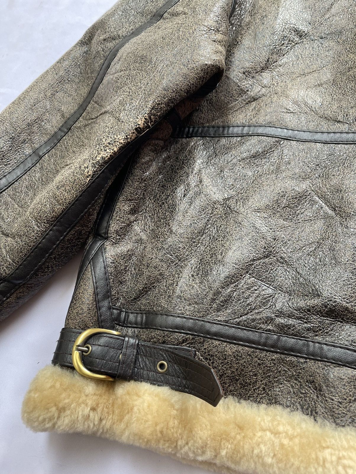 Vintage 1986 Giorgio Sappini Sheepskin B3 Winter Jacket Size US L / EU 52-54 / 3 - 22 Thumbnail