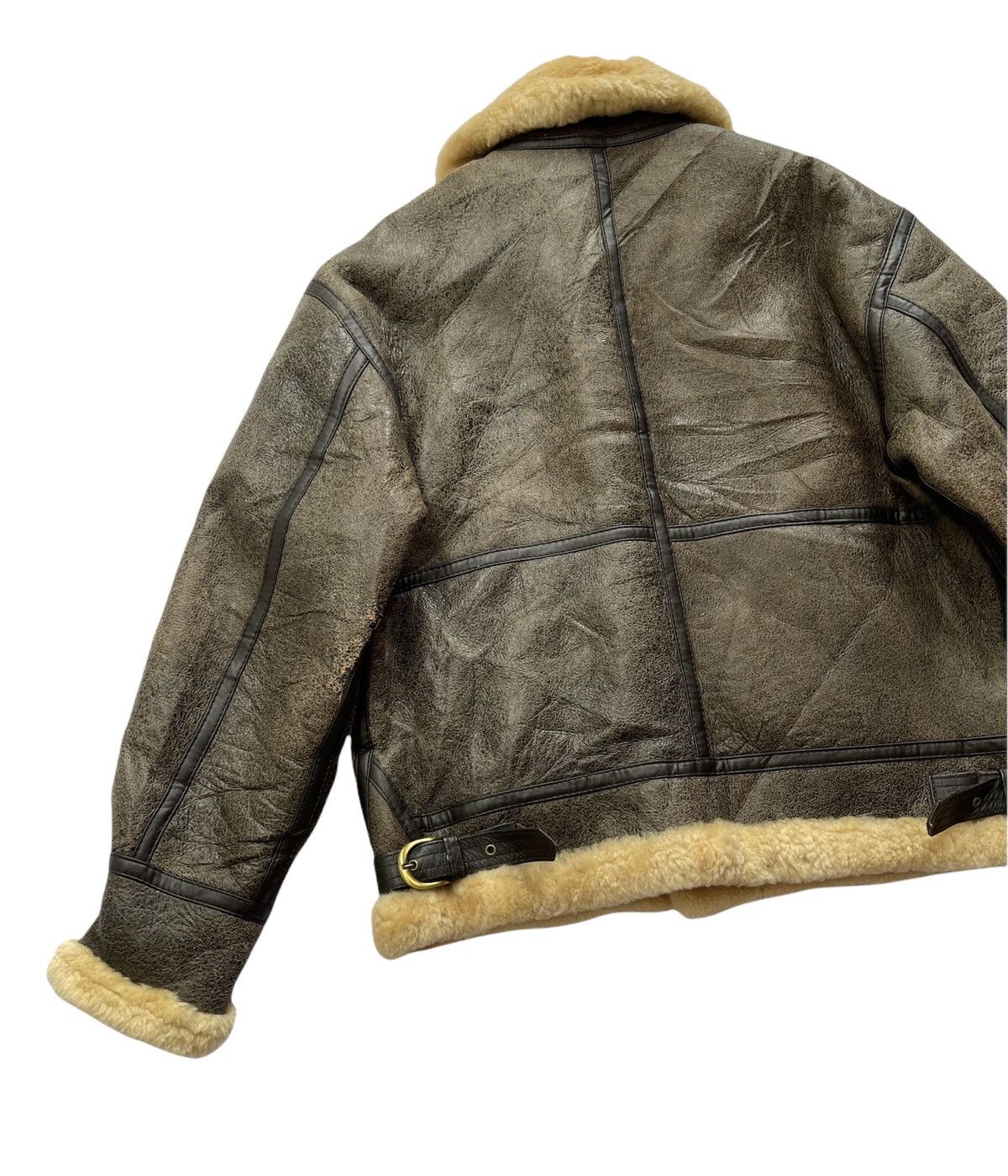 Vintage 1986 Giorgio Sappini Sheepskin B3 Winter Jacket Size US L / EU 52-54 / 3 - 12 Thumbnail