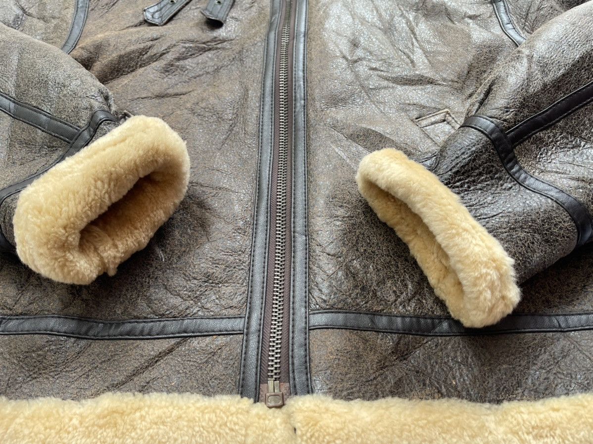 Vintage 1986 Giorgio Sappini Sheepskin B3 Winter Jacket Size US L / EU 52-54 / 3 - 15 Thumbnail