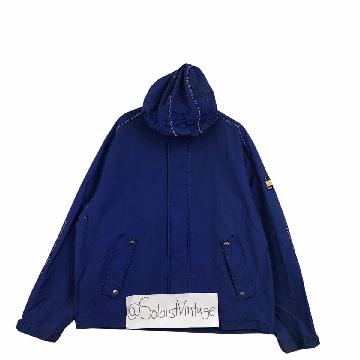 Tommy Hilfiger Vintage TOMMY HILFIGER Sailing Gear Blue Windbreaker Jacket Size US XXL / EU 58 / 5 - 1 Thumbnail
