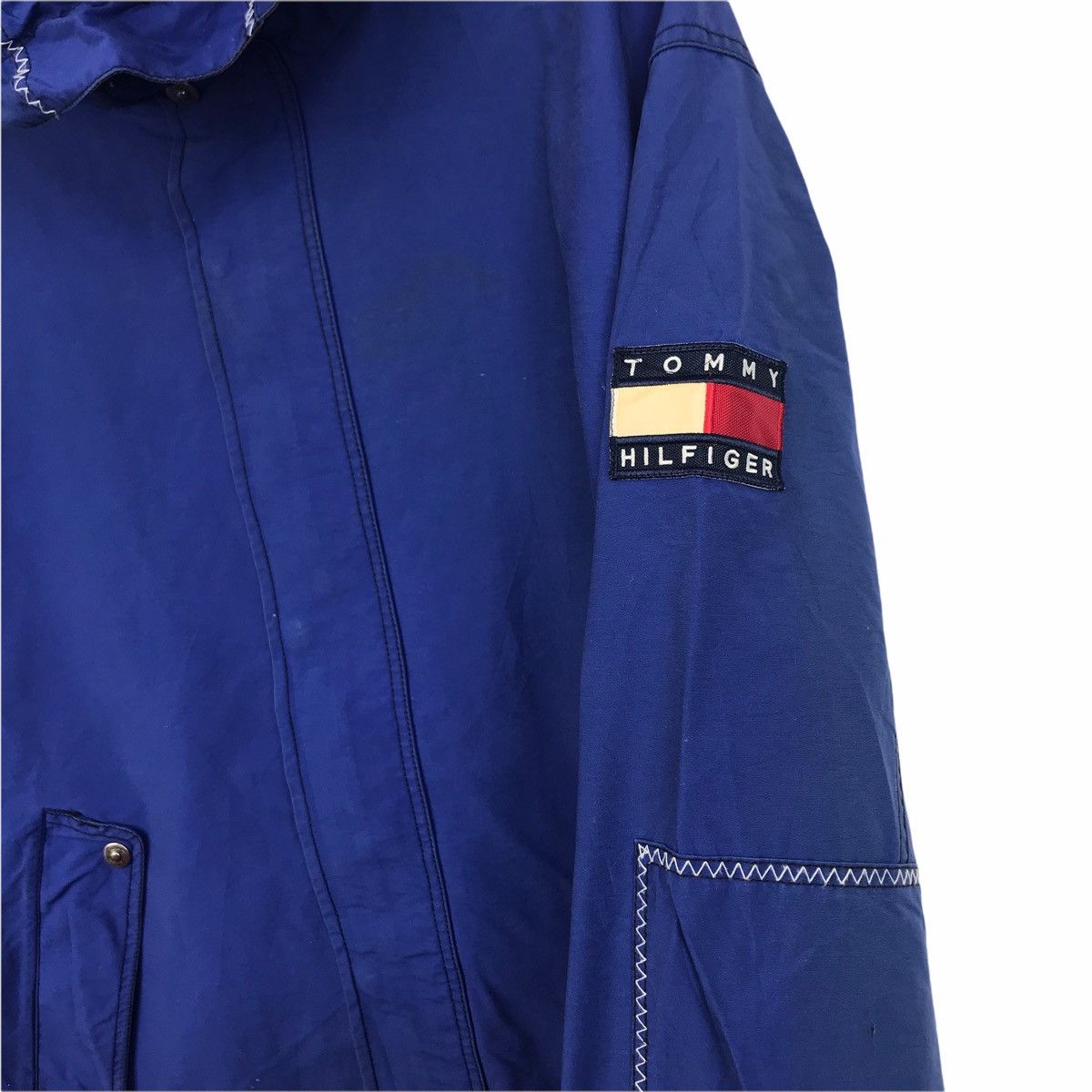 Tommy Hilfiger Vintage TOMMY HILFIGER Sailing Gear Blue Windbreaker Jacket Size US XXL / EU 58 / 5 - 6 Thumbnail