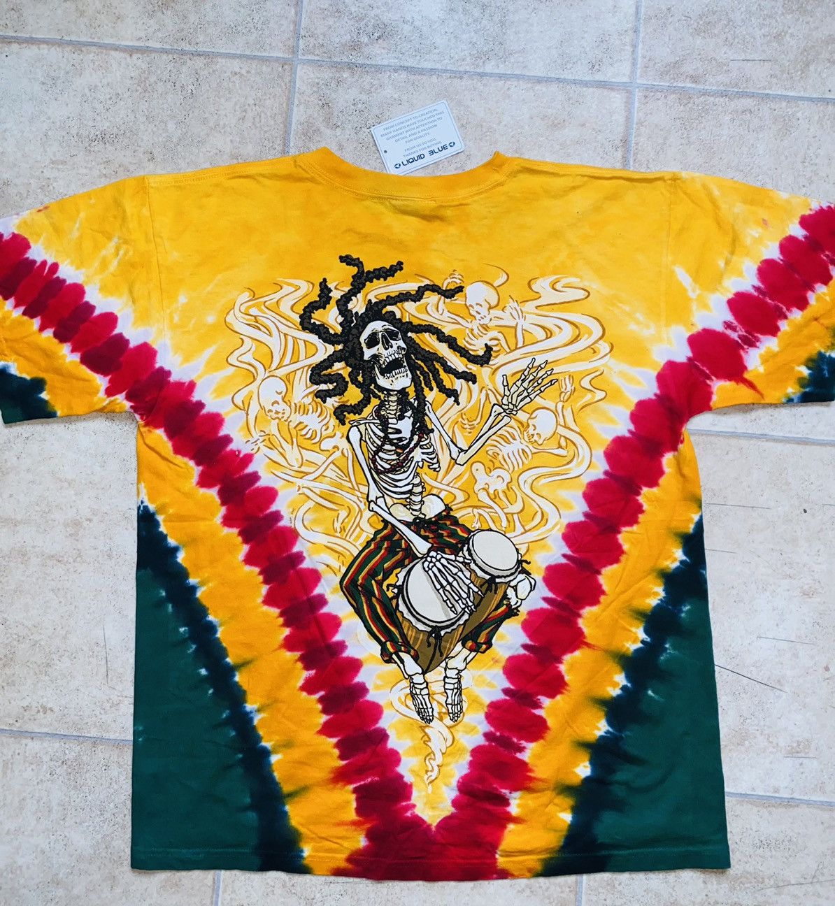 Grateful Dead × Liquid Blue LiquidBlue 2003 Rasta Dead Dye NikeSB Pleasures Travis Skott Size US M / EU 48-50 / 2 - 4 Thumbnail