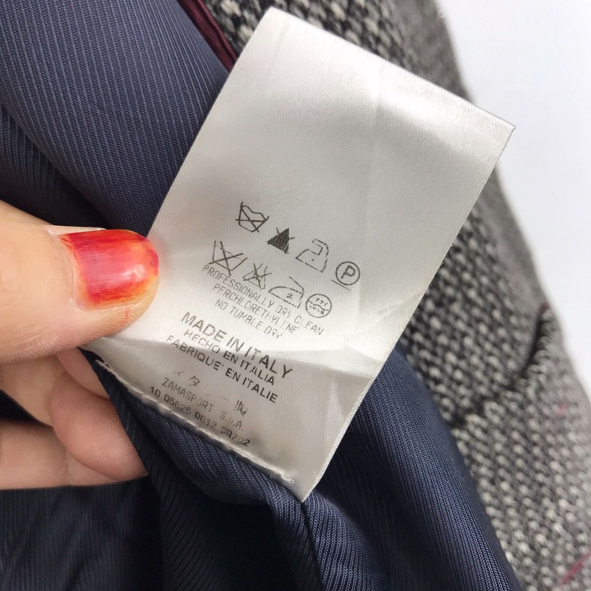 Vintage AQUILANO LIMONDI ITALY Designer Check Grey Coat Size US M / EU 48-50 / 2 - 9 Thumbnail
