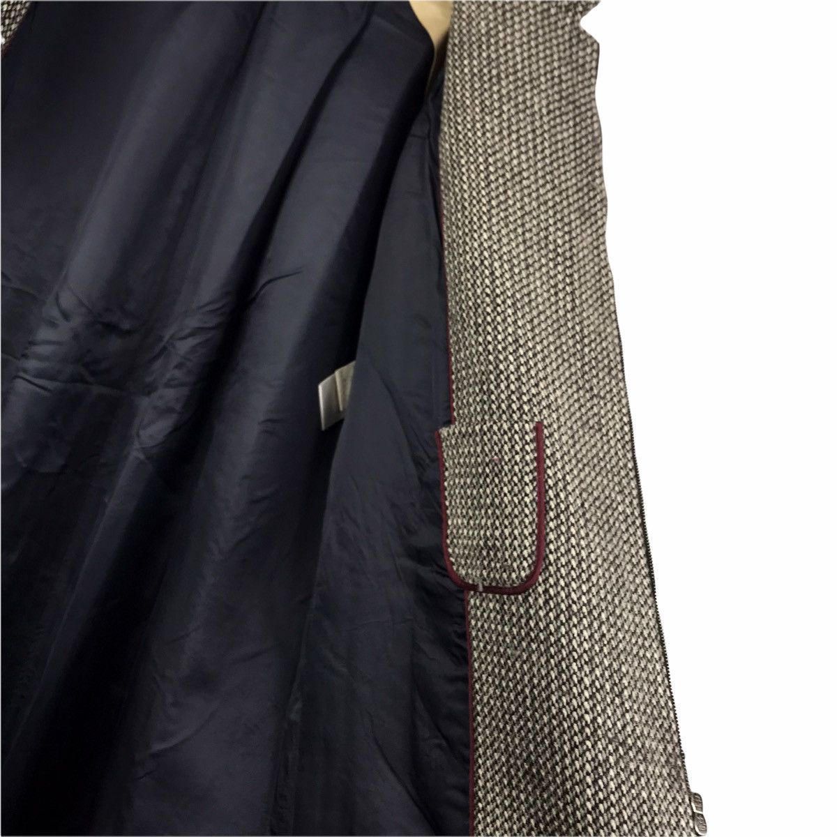 Vintage AQUILANO LIMONDI ITALY Designer Check Grey Coat Size US M / EU 48-50 / 2 - 5 Thumbnail