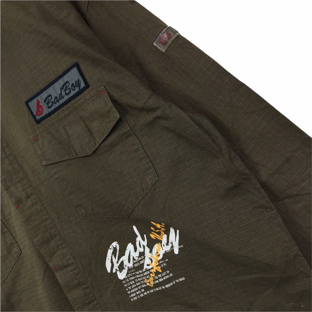 Vintage BAD BOY USA Army Green Jacket Bomber Size US M / EU 48-50 / 2 - 5 Thumbnail