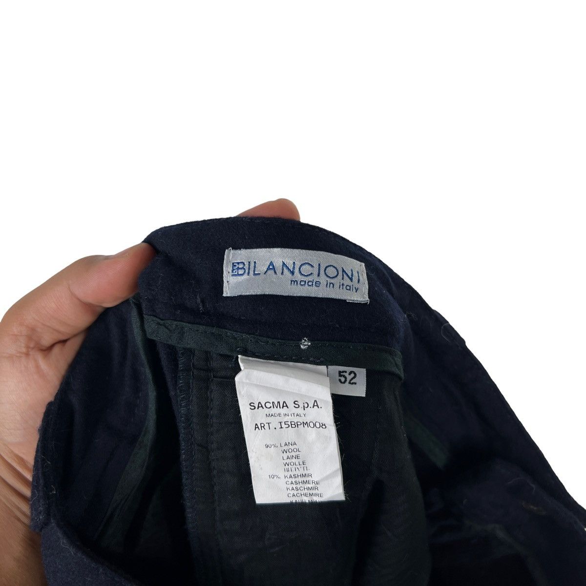 Designer BILANCIONI Wool Pants Trousers Italian Brand Luxury Size US 37 - 10 Thumbnail