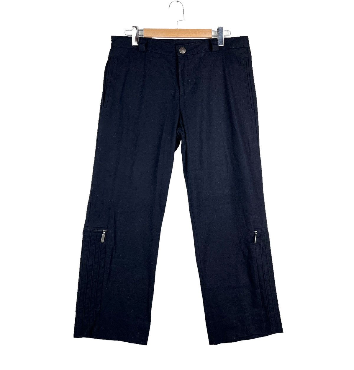 image of Italian Designers Bilancioni Wool Pants Trousers Italian Brand Luxury in Navy, Men's (Size 37)