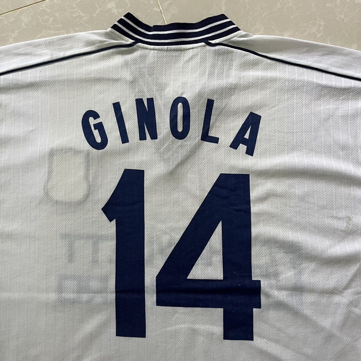 Vintage Vintage Bootleg 1997/1999 Tottenham Hotspur Home Ginola 14 P Size US XL / EU 56 / 4 - 8 Thumbnail