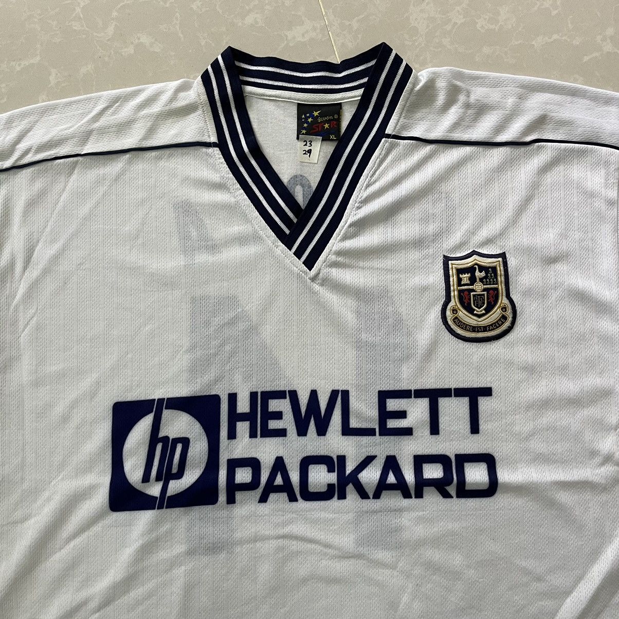 Vintage Vintage Bootleg 1997/1999 Tottenham Hotspur Home Ginola 14 P Size US XL / EU 56 / 4 - 4 Thumbnail