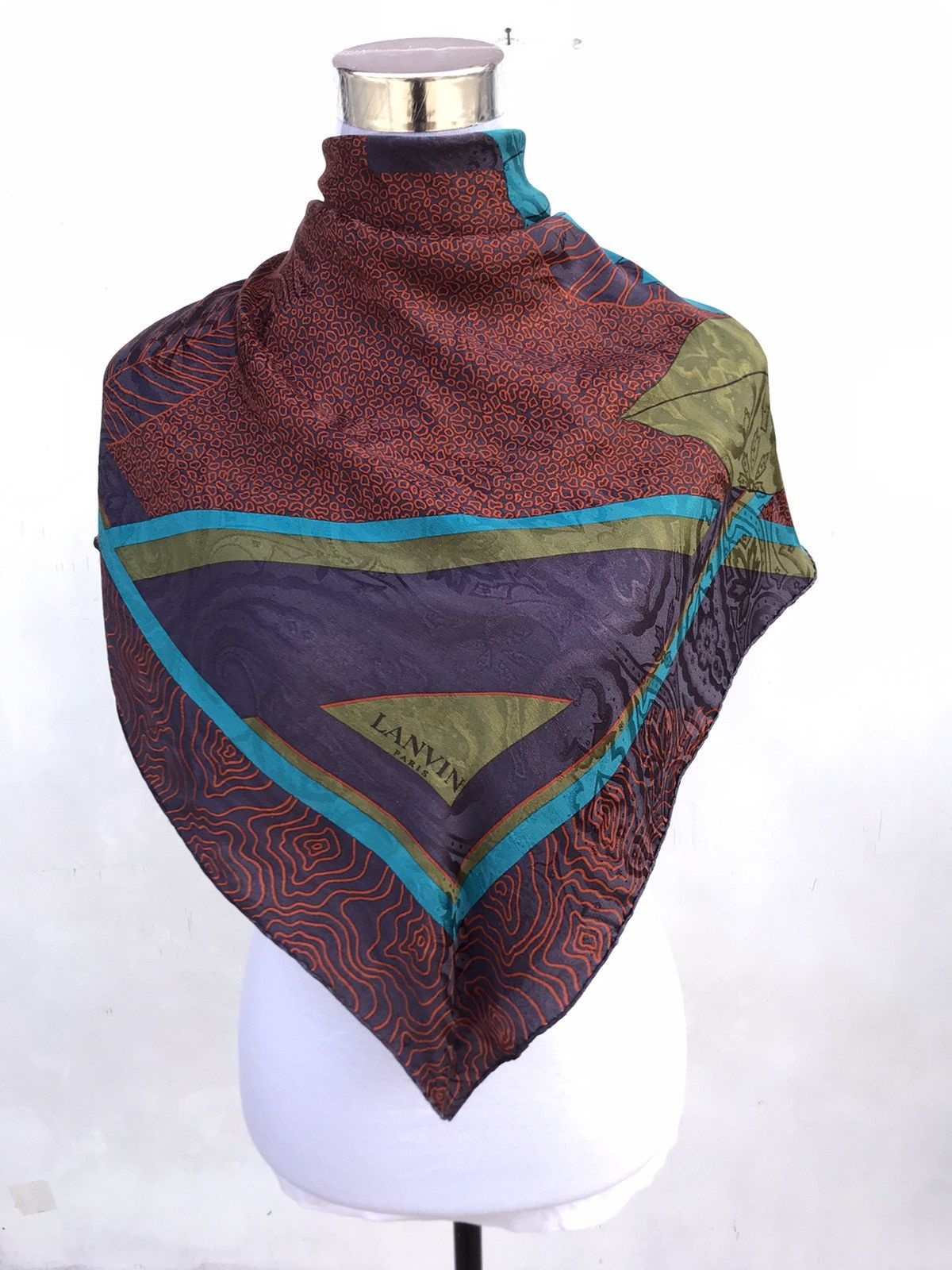Lanvin Lavin Paris Silk Skarve Size ONE SIZE - 1 Thumbnail