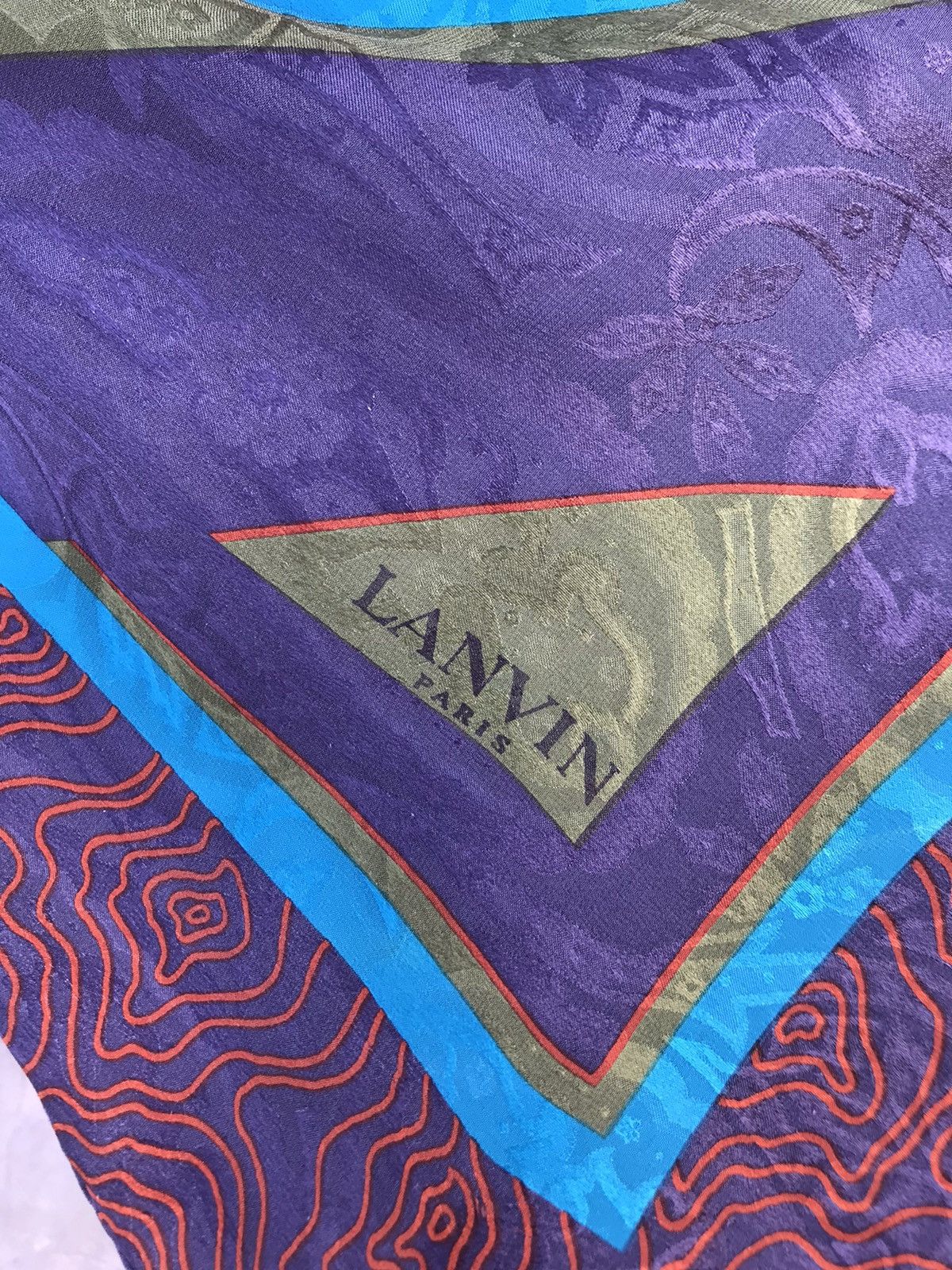 Lanvin Lavin Paris Silk Skarve Size ONE SIZE - 3 Thumbnail