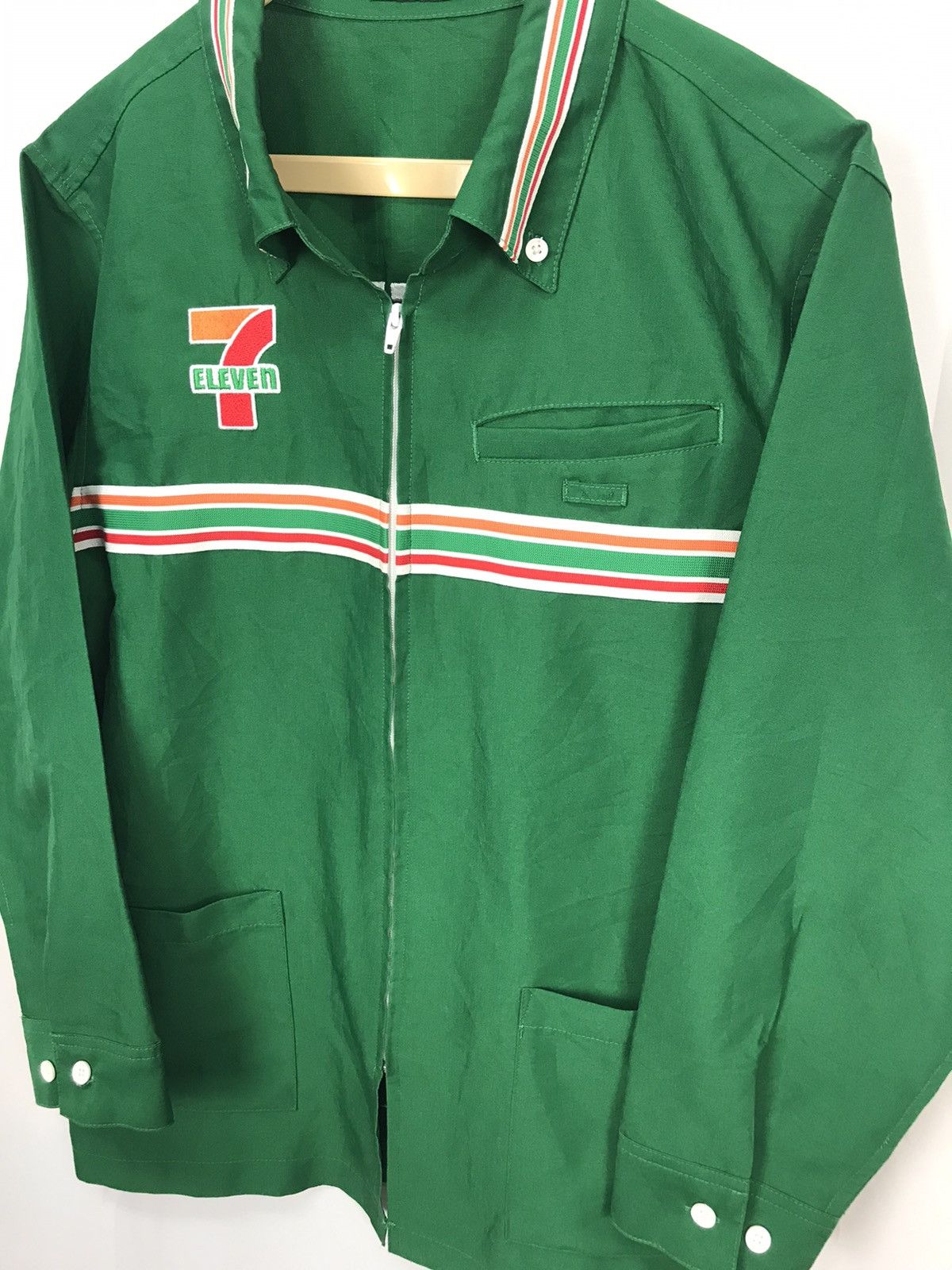 Japanese Brand × Vintage 🔥RARE🔥Vintage 7-eleven long sleeve zipper shirt Size US M / EU 48-50 / 2 - 5 Thumbnail