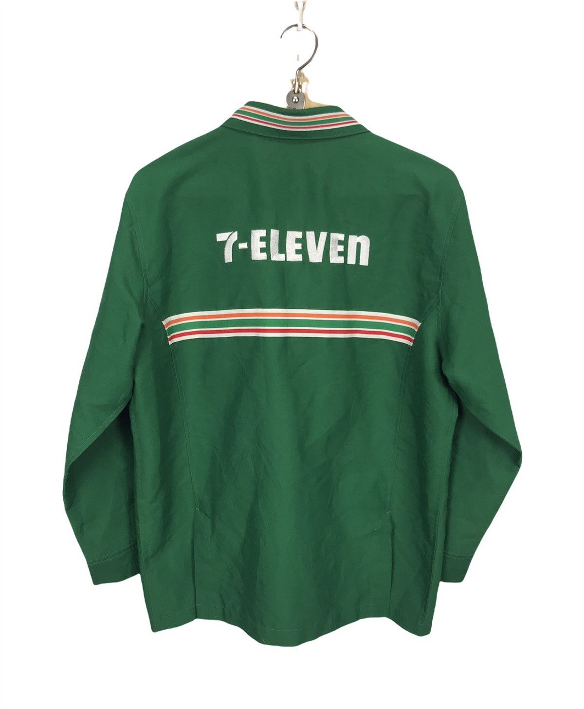 Japanese Brand × Vintage 🔥RARE🔥Vintage 7-eleven long sleeve zipper shirt Size US M / EU 48-50 / 2 - 2 Thumbnail