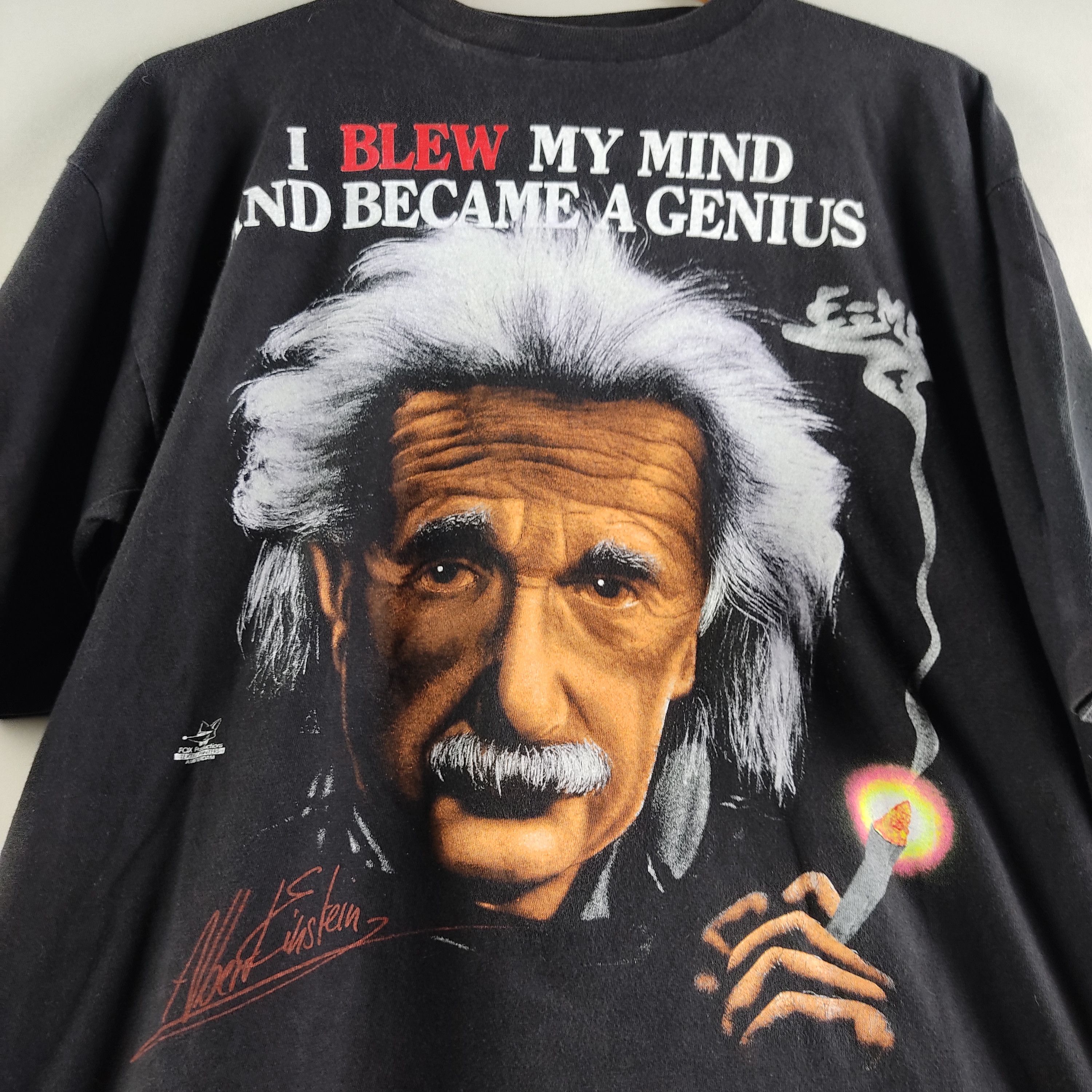 Vintage 90's Einstein Stoner Marijuana Blew my mind Size US XL / EU 56 / 4 - 2 Thumbnail