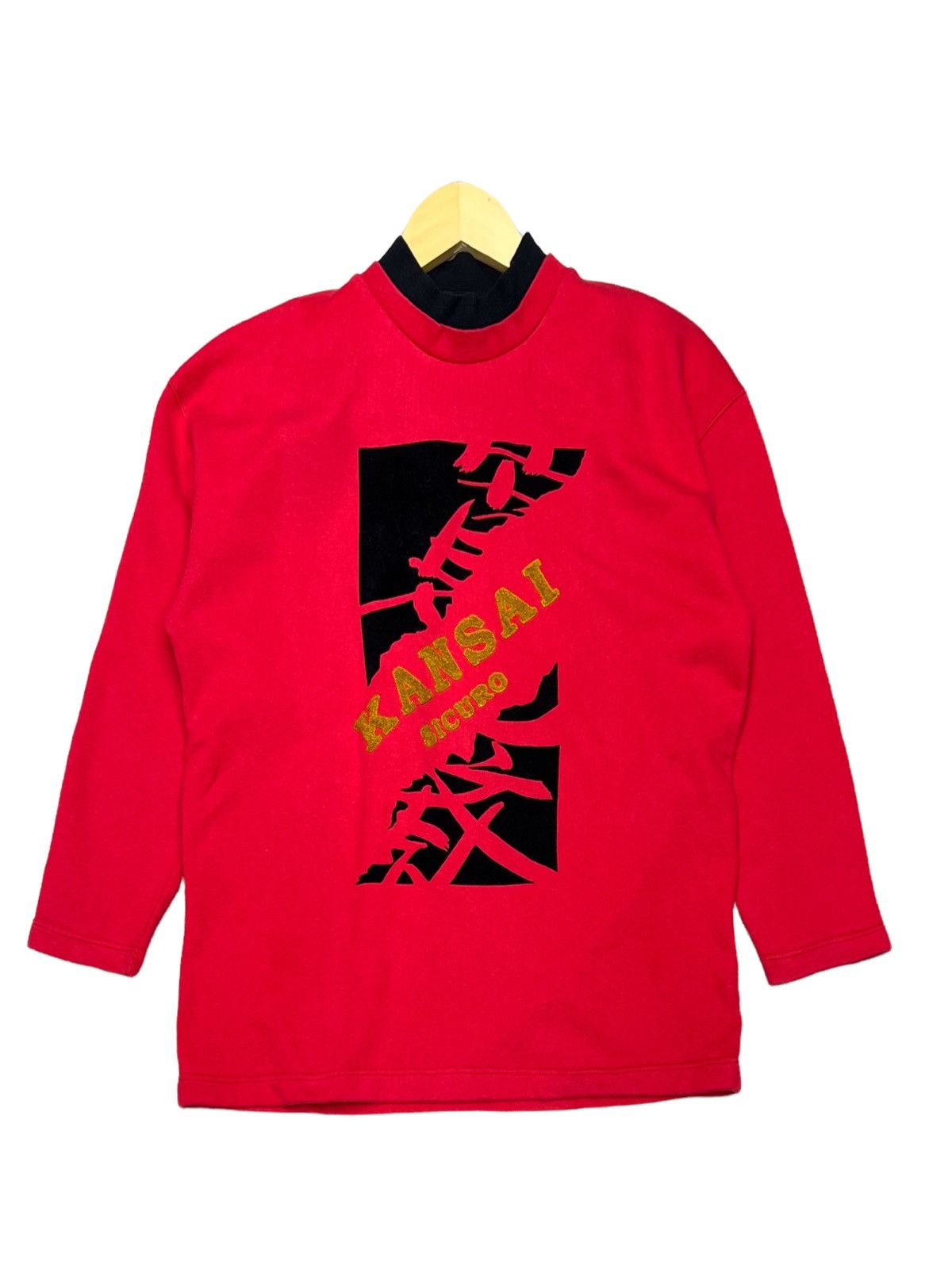 Kansai Yamamoto VINTAGE KANSAI SICURO EMBROIDERY BIG SPELLOUT with ART DSIGN Size US M / EU 48-50 / 2 - 1 Thumbnail