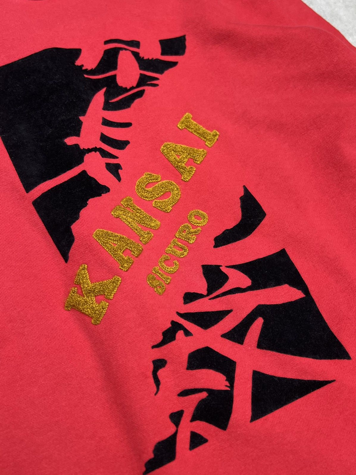Kansai Yamamoto VINTAGE KANSAI SICURO EMBROIDERY BIG SPELLOUT with ART DSIGN Size US M / EU 48-50 / 2 - 5 Thumbnail