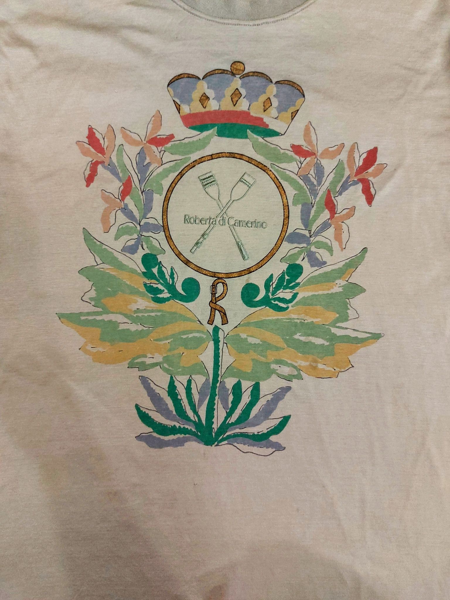 Designer × Roberta di Camerino × Vintage RARE! VTG ROBERTA DI CAMERINO "ROYAL" BIG LOGO Size US L / EU 52-54 / 3 - 4 Thumbnail