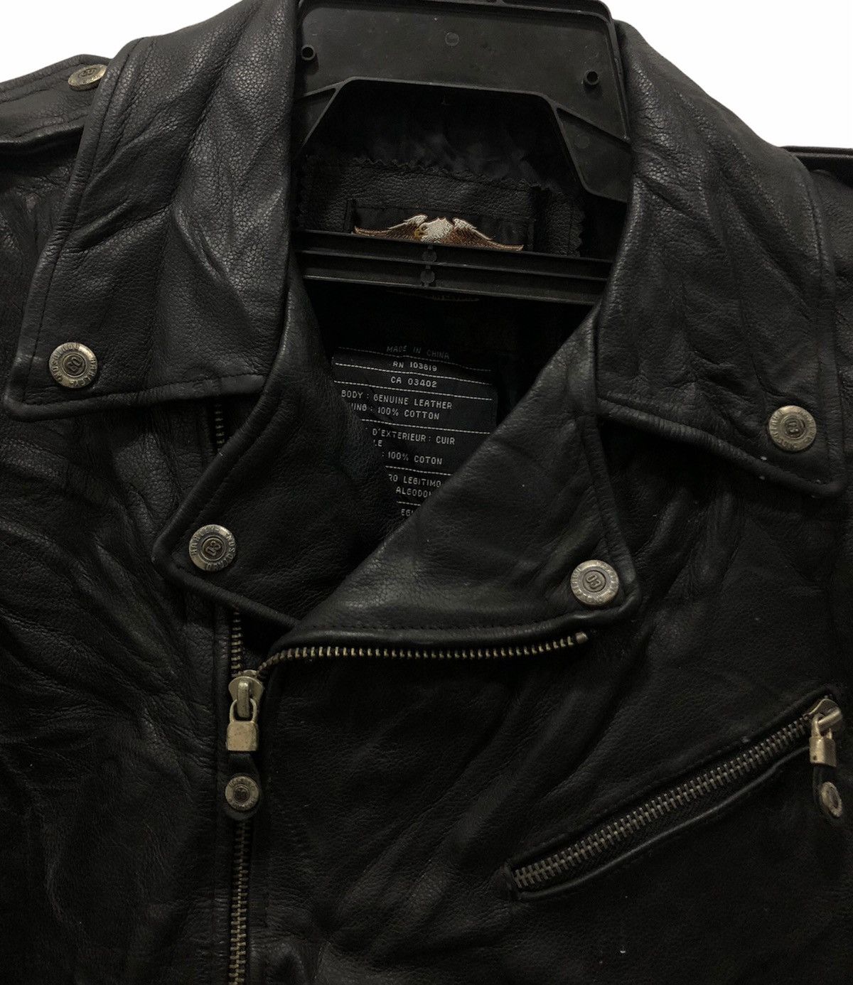 Harley Davidson HARLEY DAVIDSON MOTORCYCLES LEATHER JACKET Size US L / EU 52-54 / 3 - 3 Thumbnail