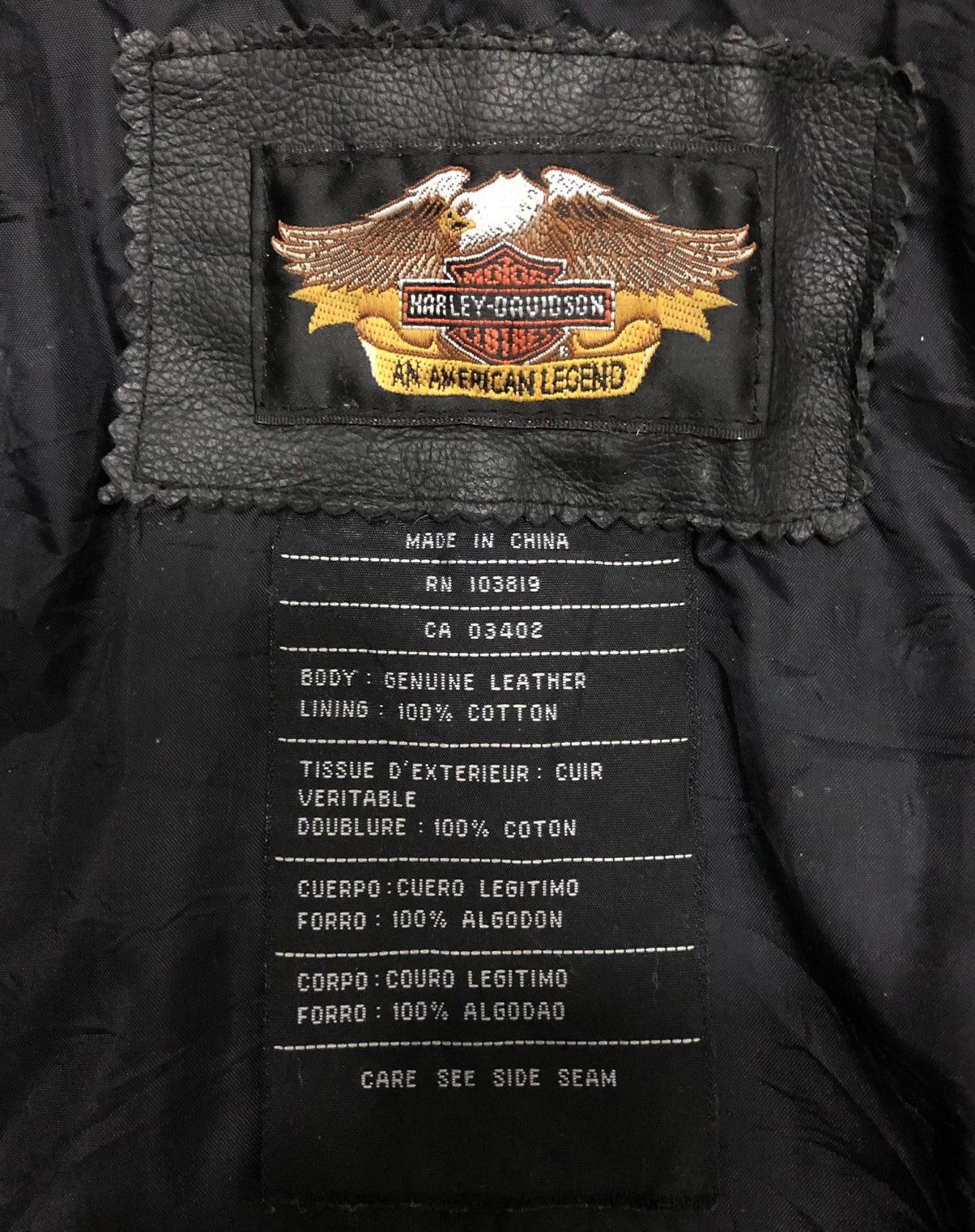 Harley Davidson HARLEY DAVIDSON MOTORCYCLES LEATHER JACKET Size US L / EU 52-54 / 3 - 21 Thumbnail