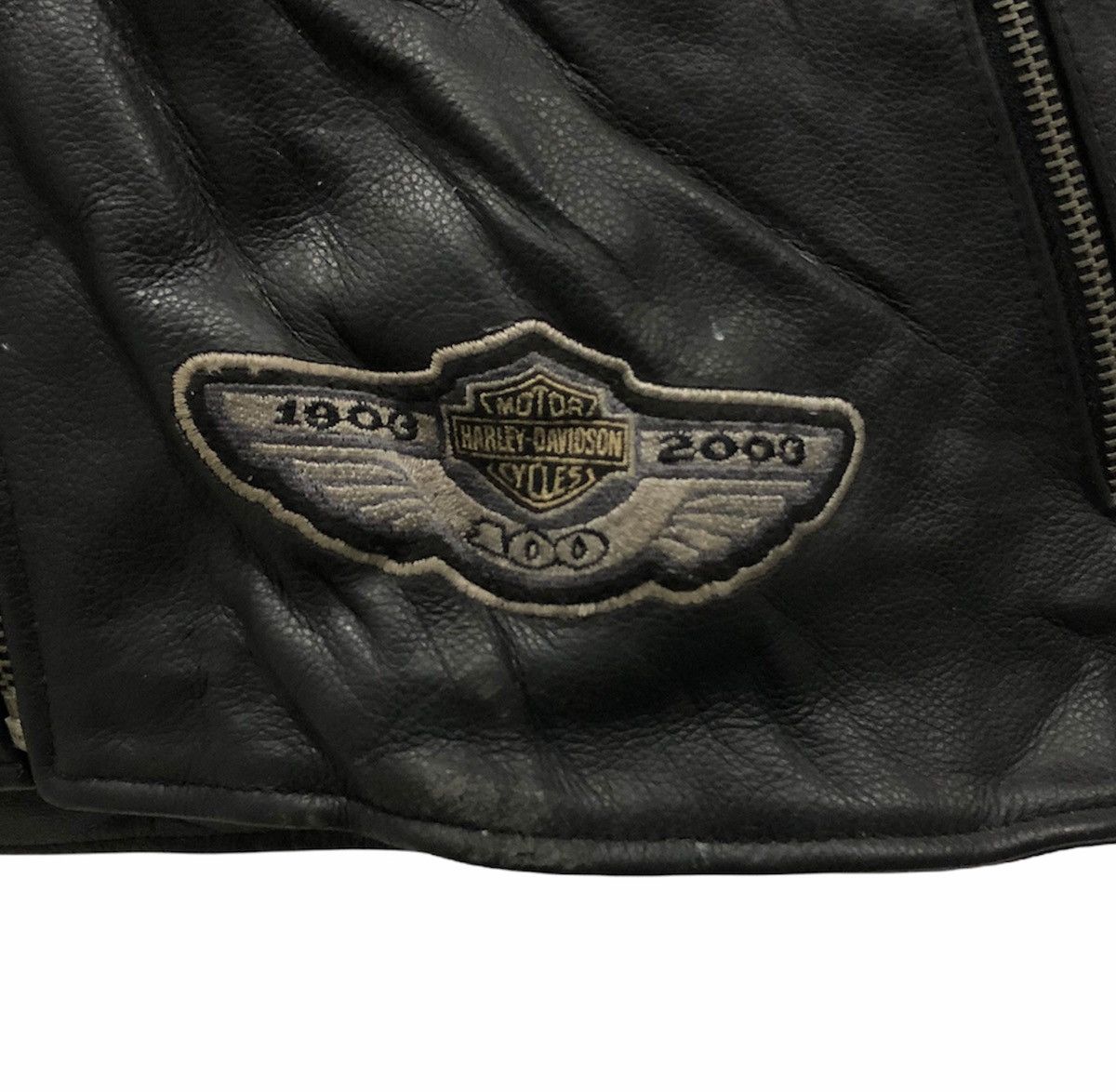Harley Davidson HARLEY DAVIDSON MOTORCYCLES LEATHER JACKET Size US L / EU 52-54 / 3 - 11 Thumbnail